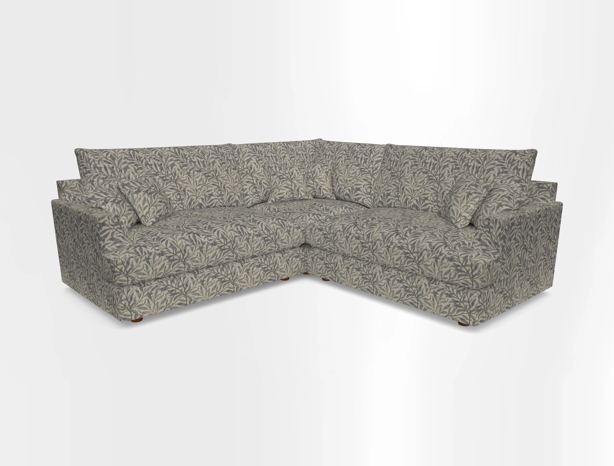Slingsby Small Fitted Cover Corner Unit LHF & RHF in Two Tone Plain Biscuit.  Loose cover version available