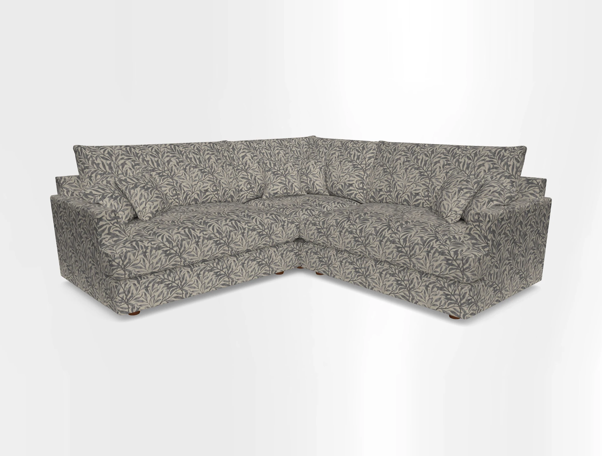 Slingsby Small Fitted Cover Corner Unit LHF & RHF in Two Tone Plain Biscuit.  Loose cover version available