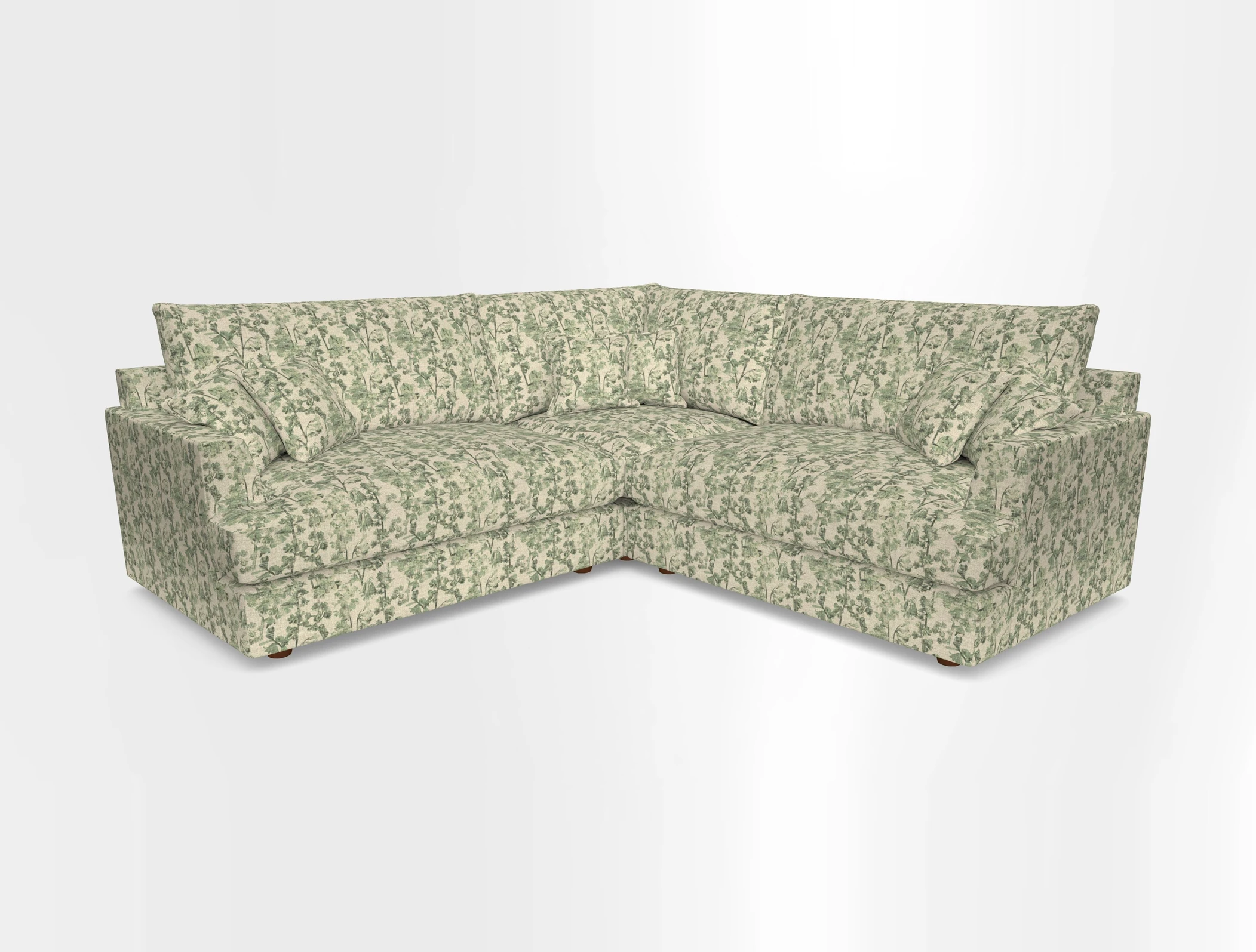 Slingsby Small Fitted Cover Corner Unit LHF & RHF in Two Tone Plain Biscuit.  Loose cover version available