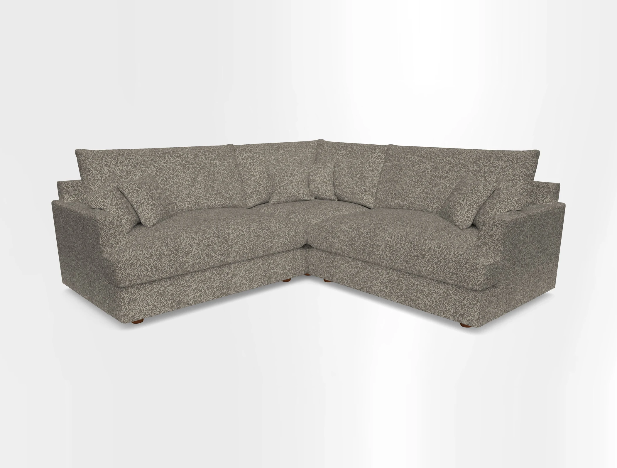 Slingsby Small Fitted Cover Corner Unit LHF & RHF in Two Tone Plain Biscuit.  Loose cover version available