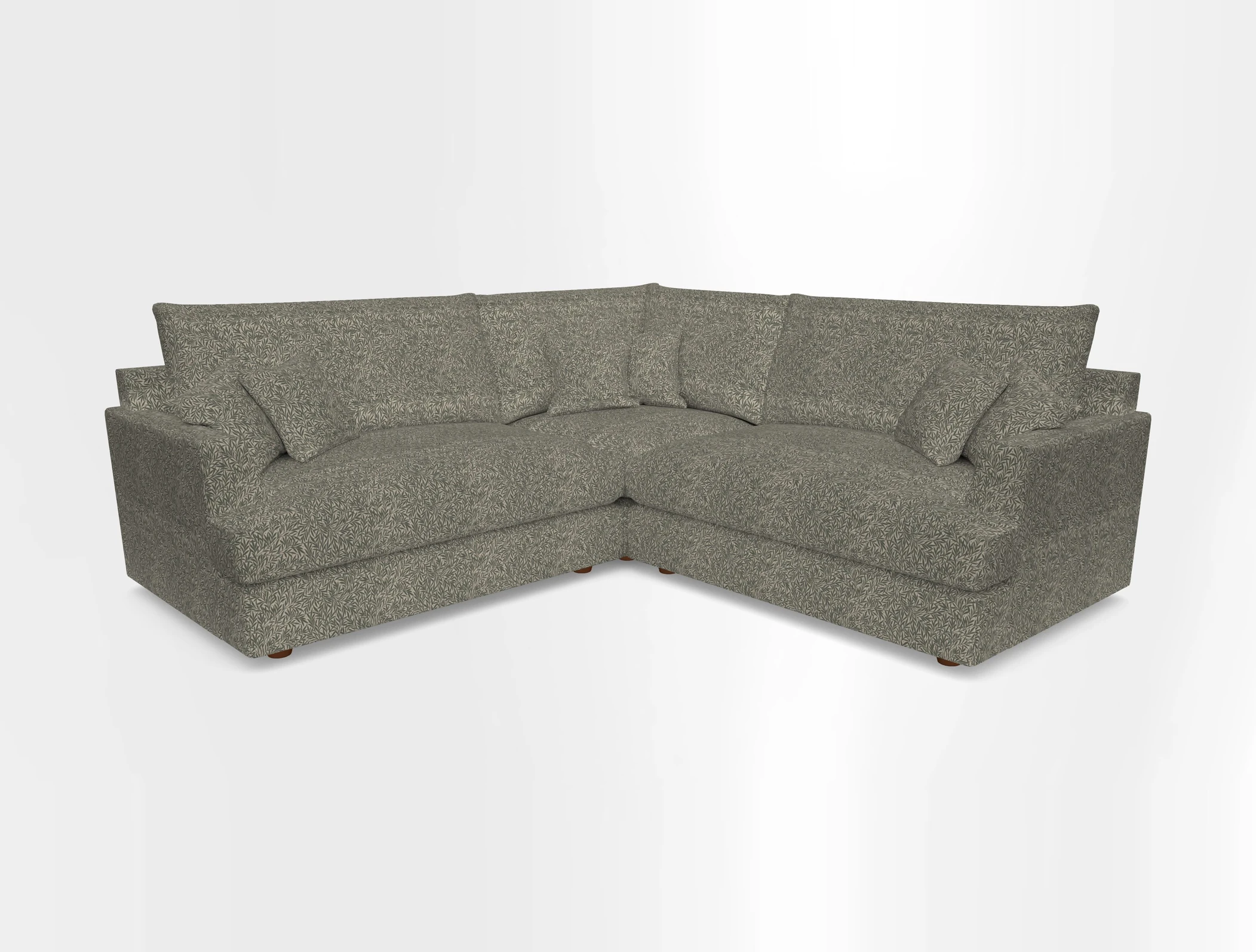 Slingsby Small Fitted Cover Corner Unit LHF & RHF in Two Tone Plain Biscuit.  Loose cover version available