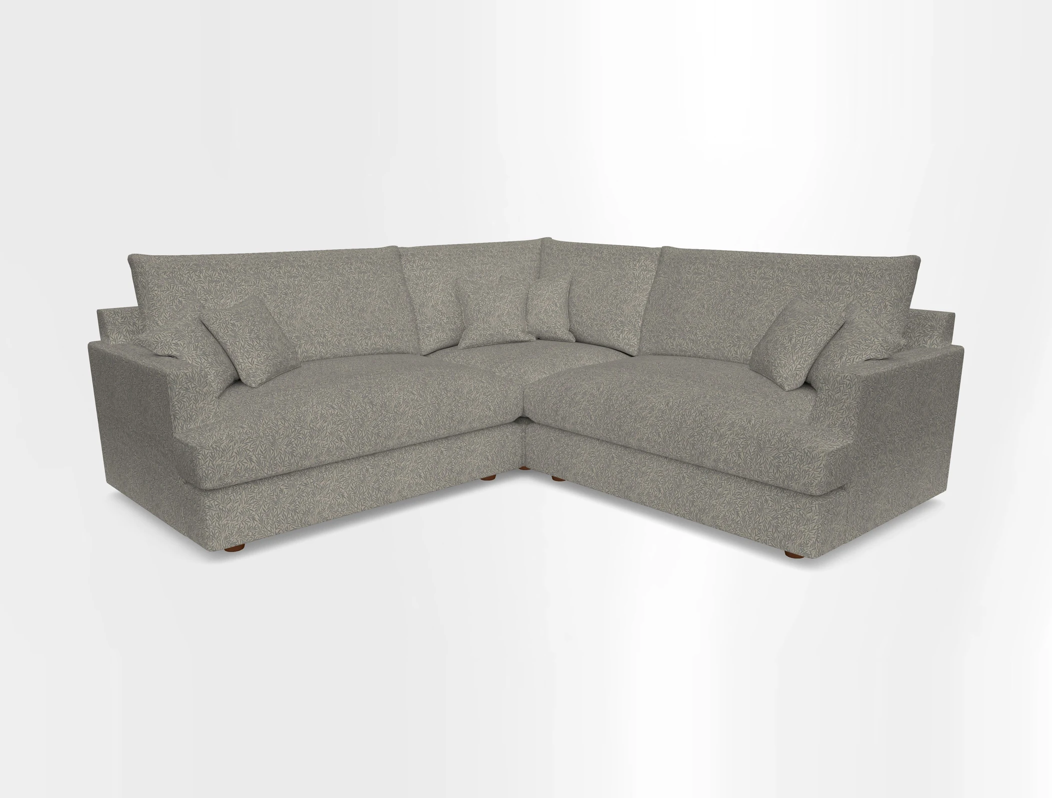 Slingsby Small Fitted Cover Corner Unit LHF & RHF in Two Tone Plain Biscuit.  Loose cover version available