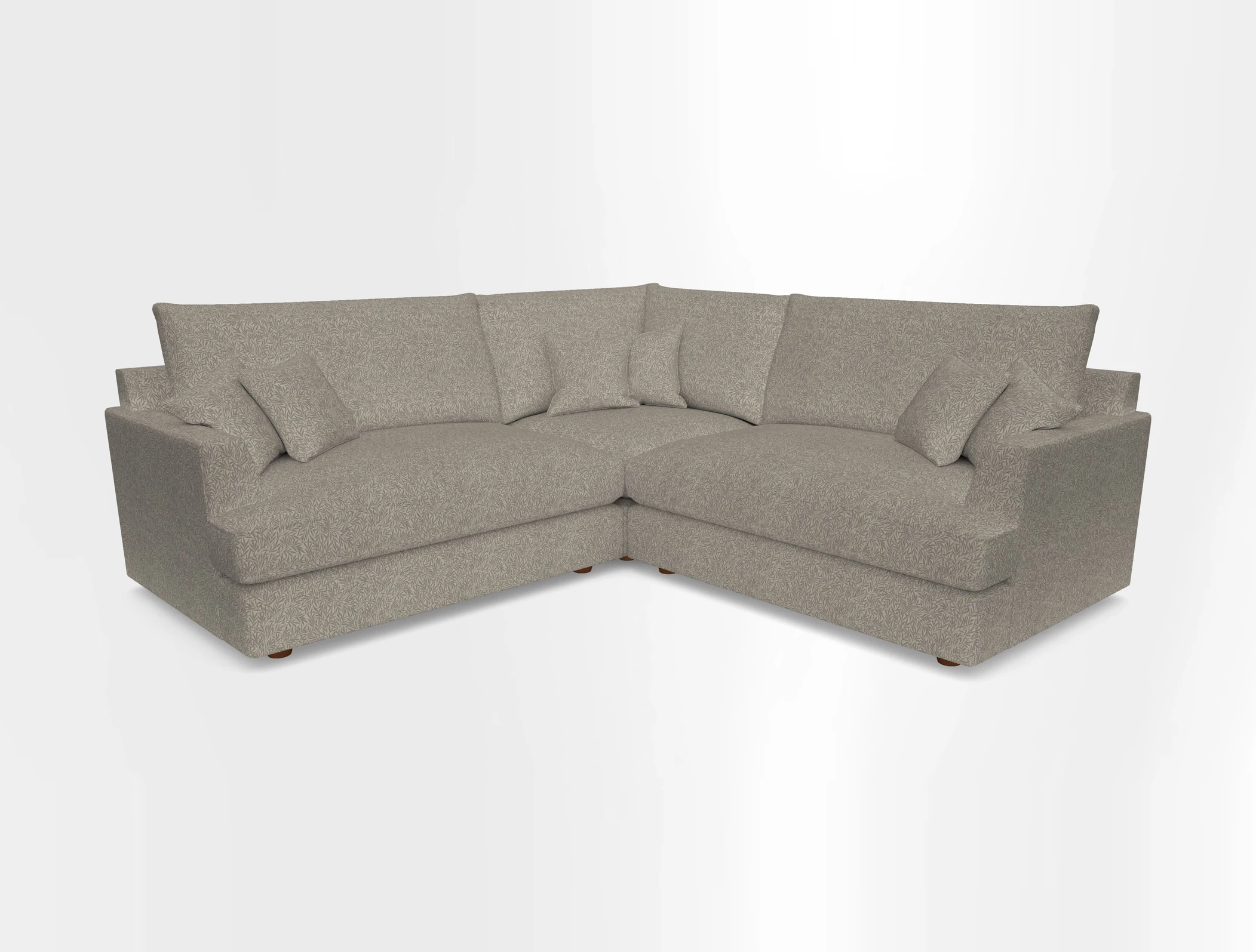 Slingsby Small Fitted Cover Corner Unit LHF & RHF in Two Tone Plain Biscuit.  Loose cover version available