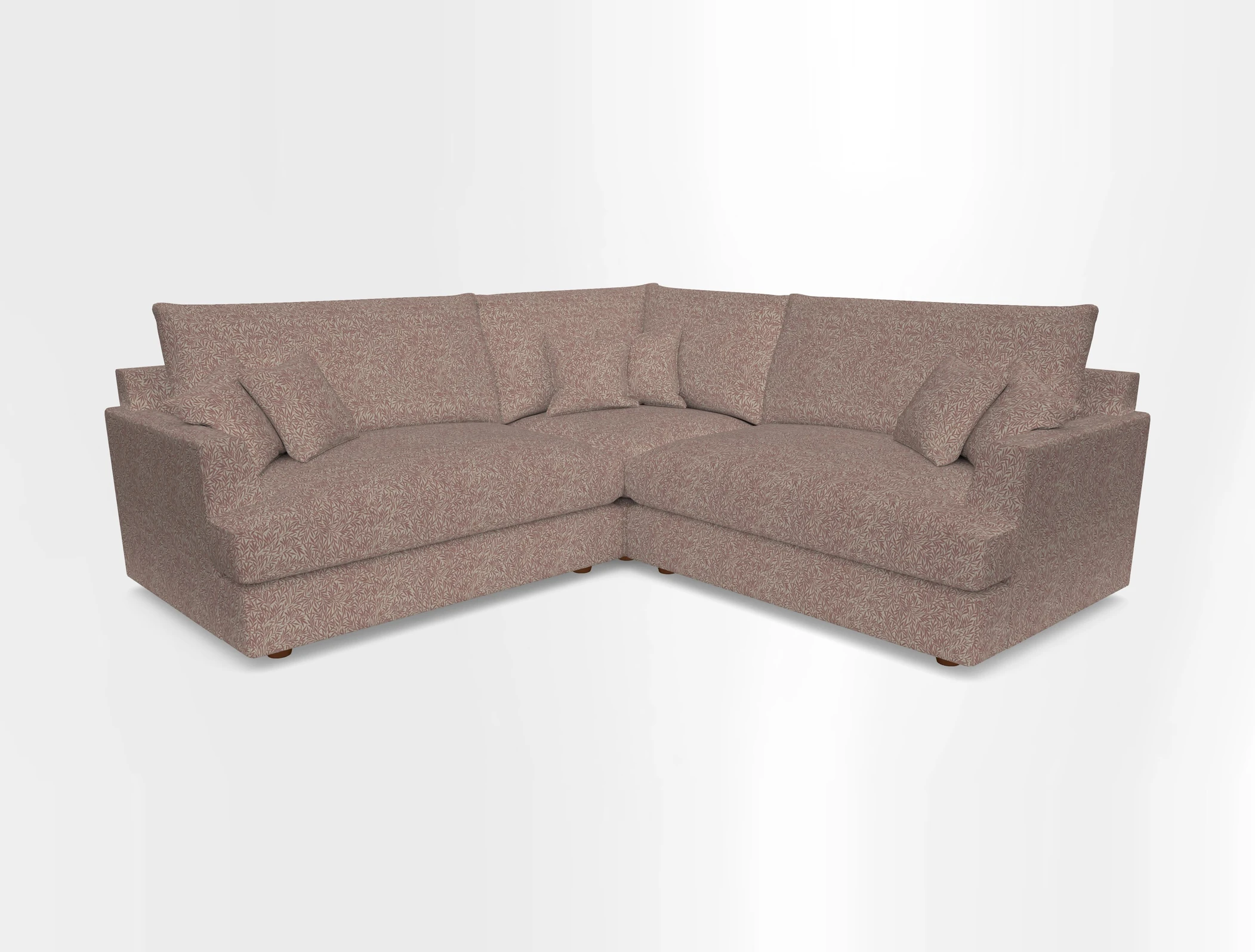 Slingsby Small Fitted Cover Corner Unit LHF & RHF in Two Tone Plain Biscuit.  Loose cover version available