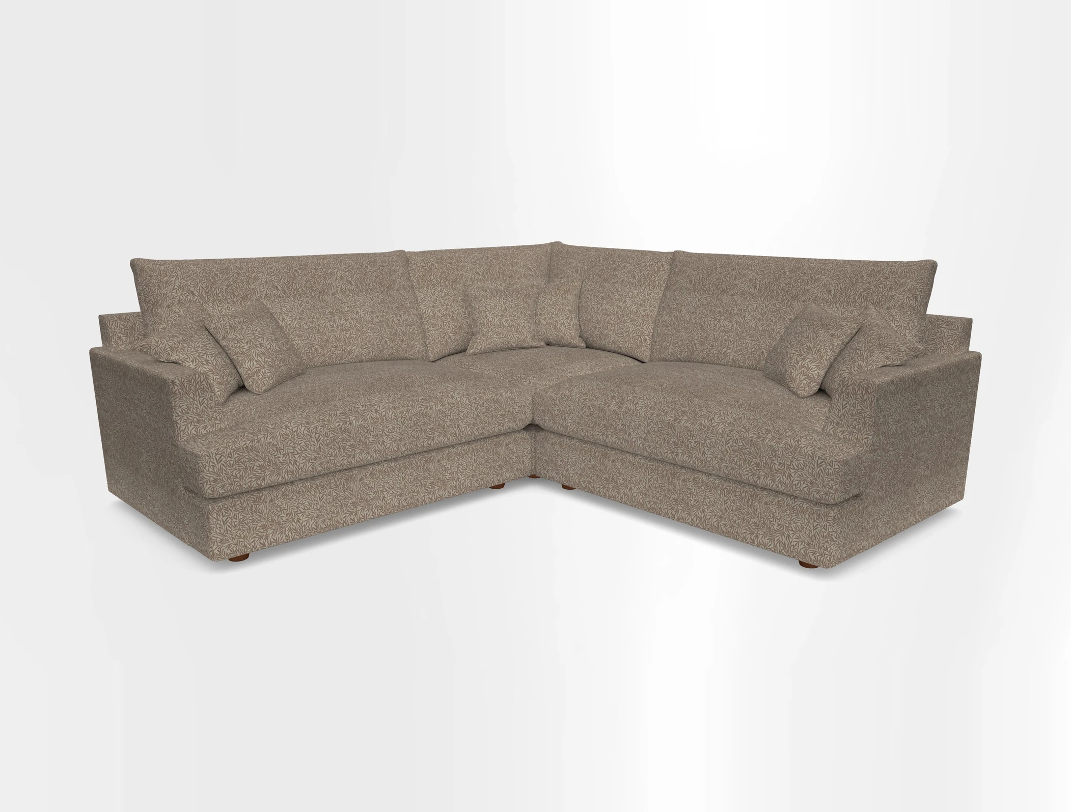 Slingsby Small Fitted Cover Corner Unit LHF & RHF in Two Tone Plain Biscuit.  Loose cover version available