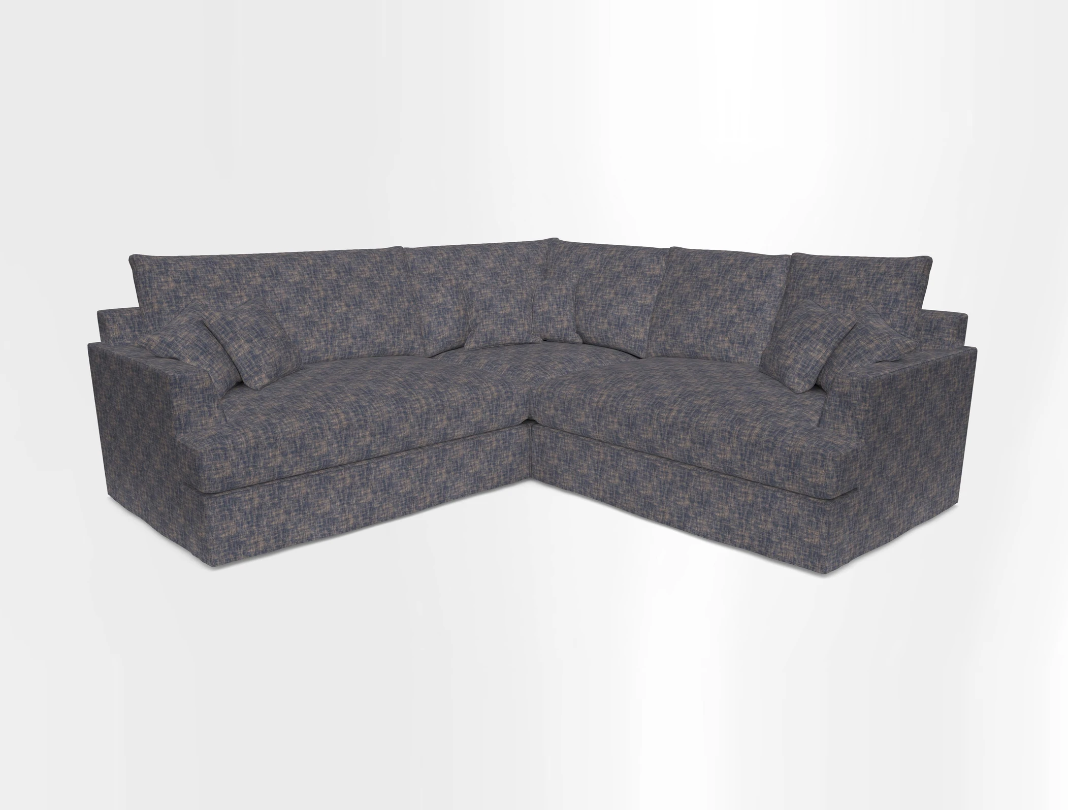 Slingsby Small Fitted Cover Corner Unit LHF & RHF in Two Tone Plain Biscuit.  Loose cover version available