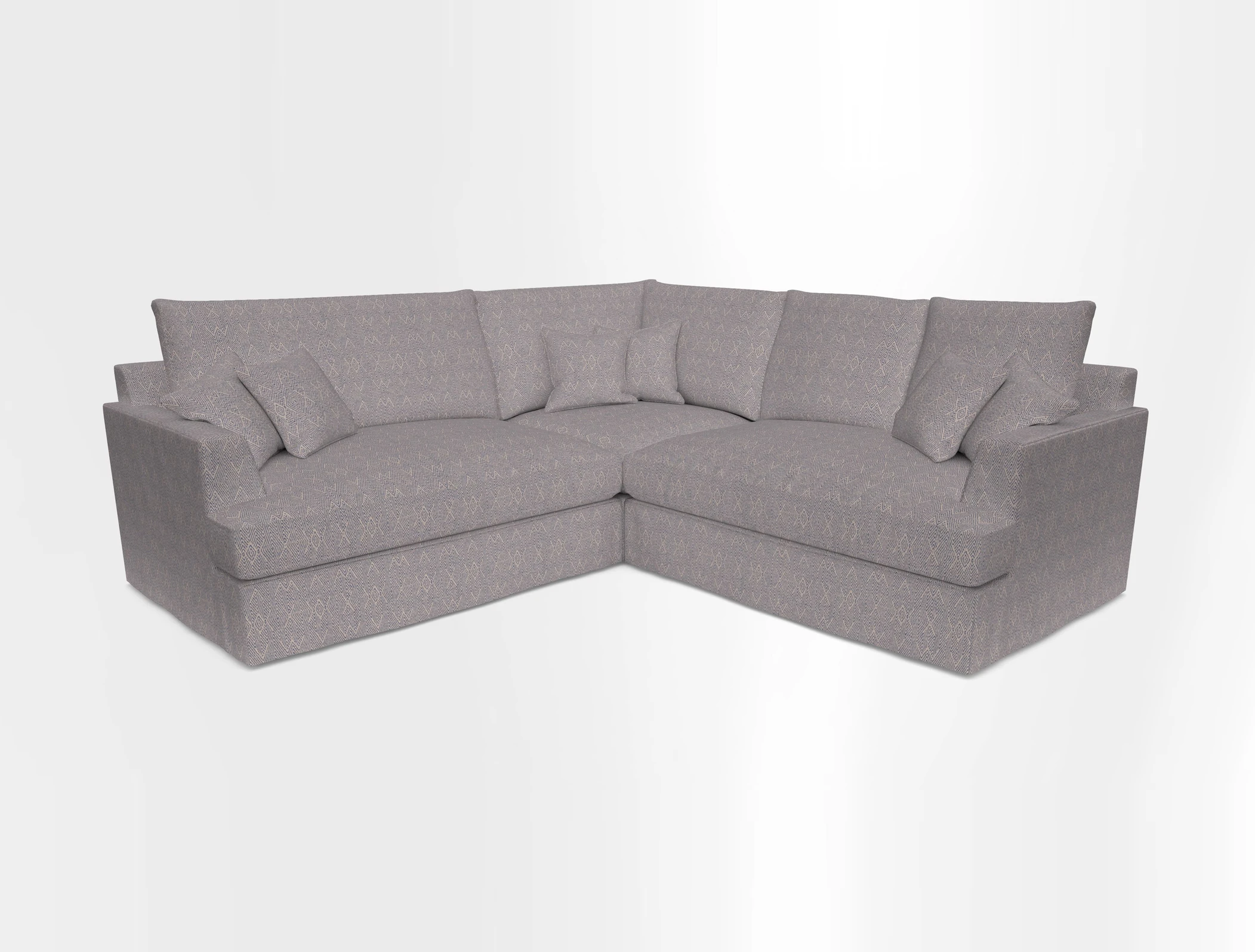 Slingsby Small Fitted Cover Corner Unit LHF & RHF in Two Tone Plain Biscuit.  Loose cover version available
