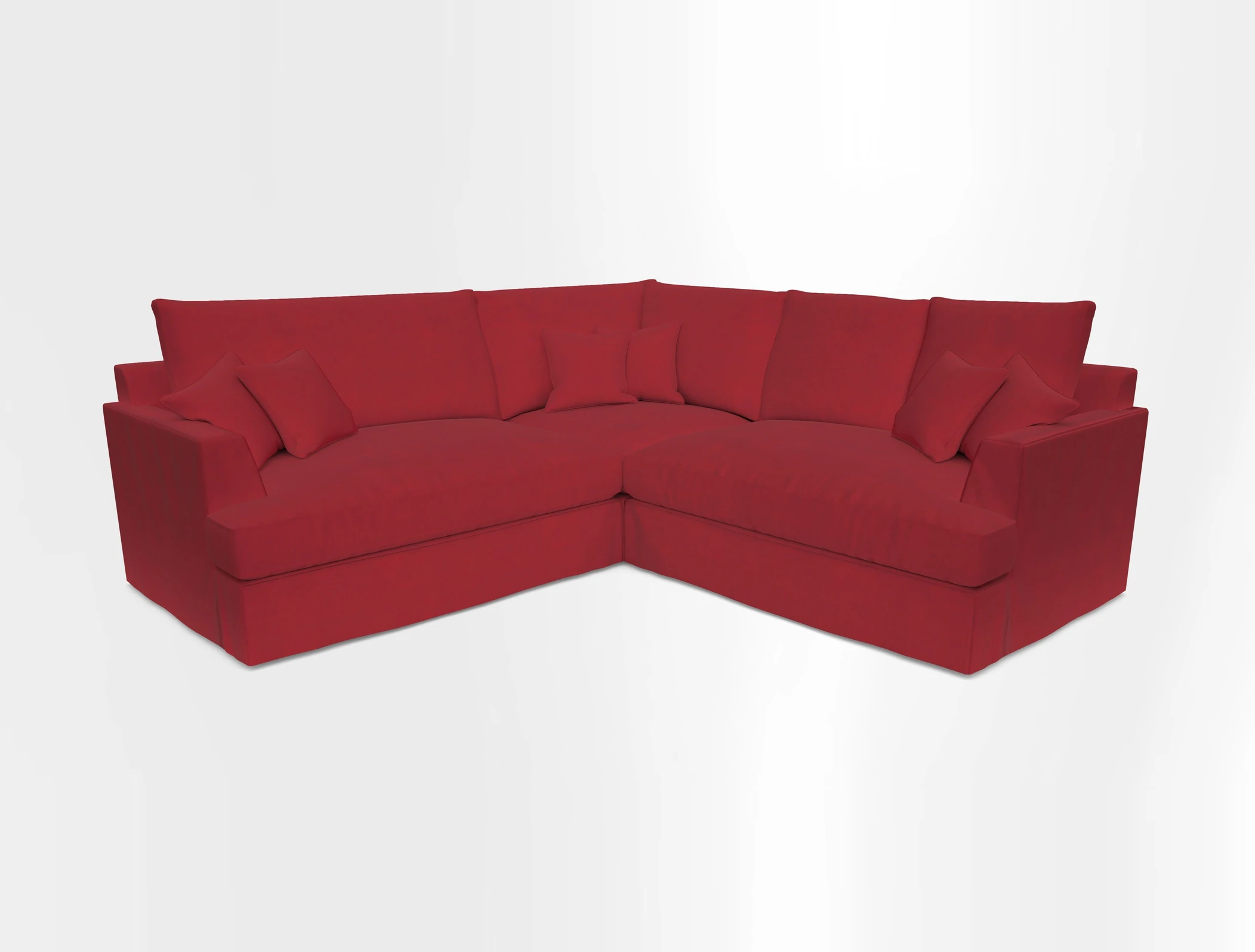 Slingsby Small Fitted Cover Corner Unit LHF & RHF in Two Tone Plain Biscuit.  Loose cover version available