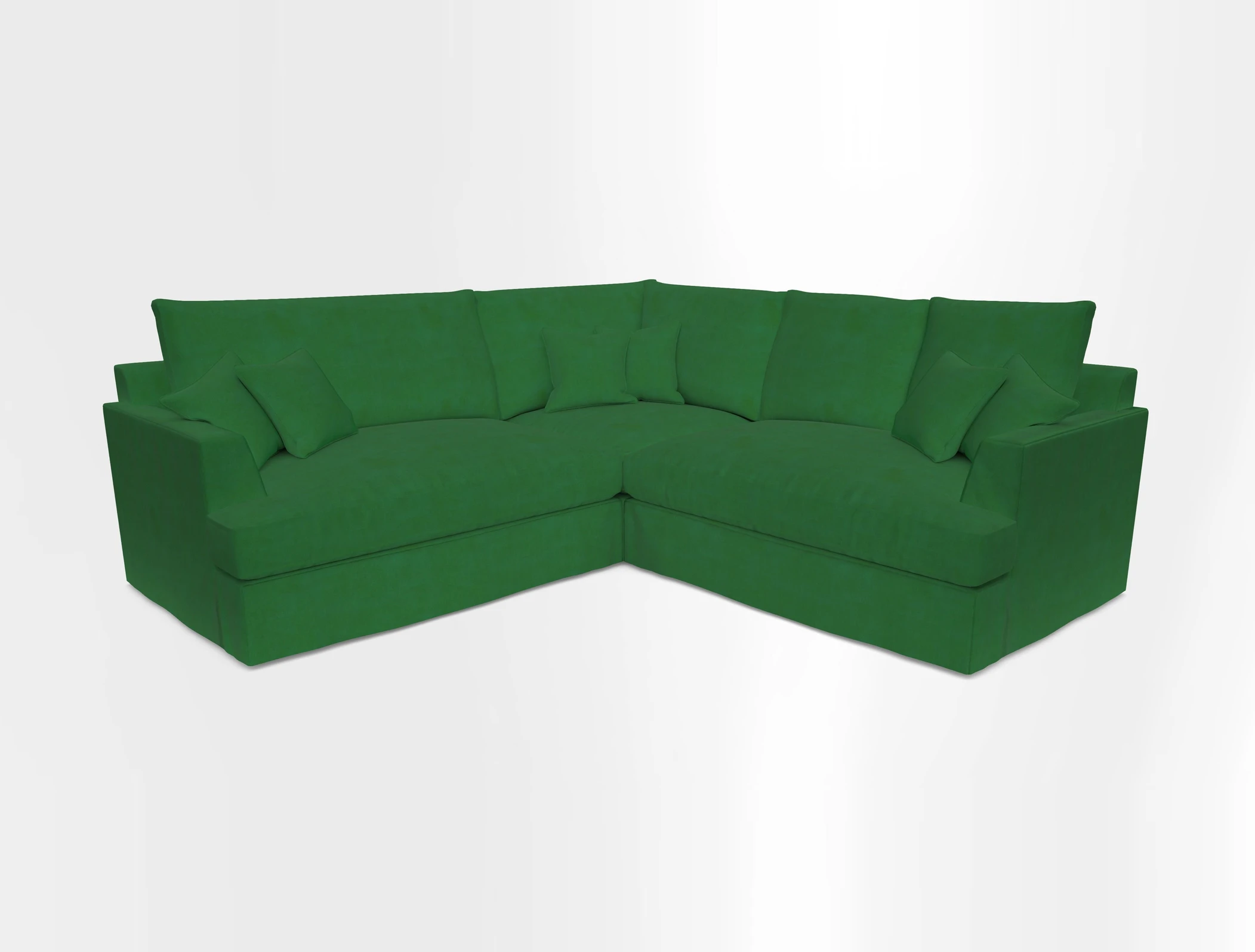 Slingsby Small Fitted Cover Corner Unit LHF & RHF in Two Tone Plain Biscuit.  Loose cover version available