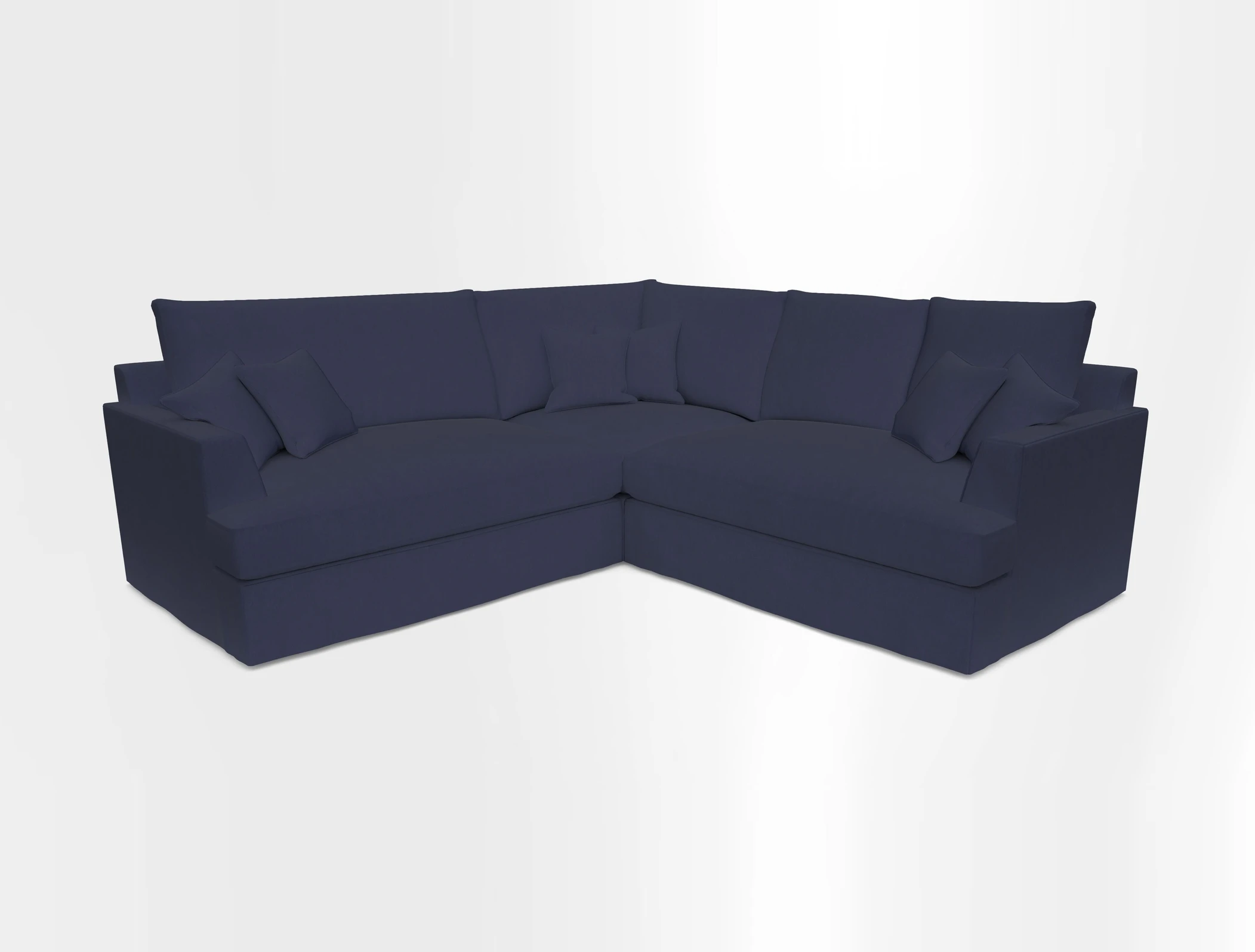 Slingsby Small Fitted Cover Corner Unit LHF & RHF in Two Tone Plain Biscuit.  Loose cover version available