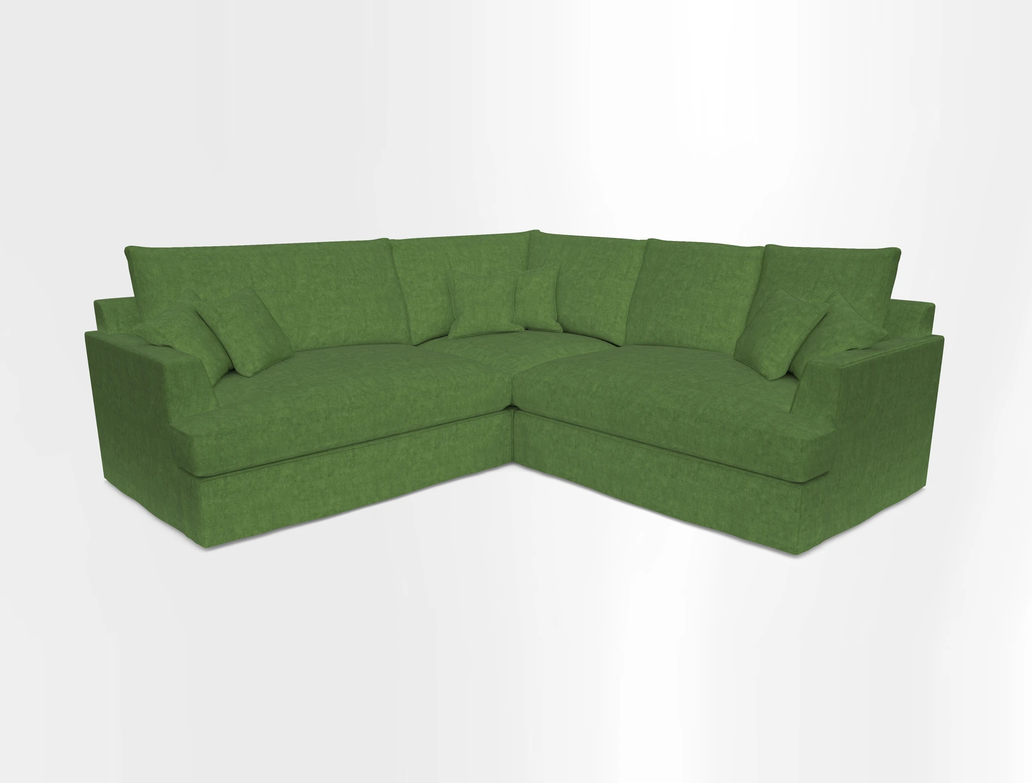 Slingsby Small Fitted Cover Corner Unit LHF & RHF in Two Tone Plain Biscuit.  Loose cover version available