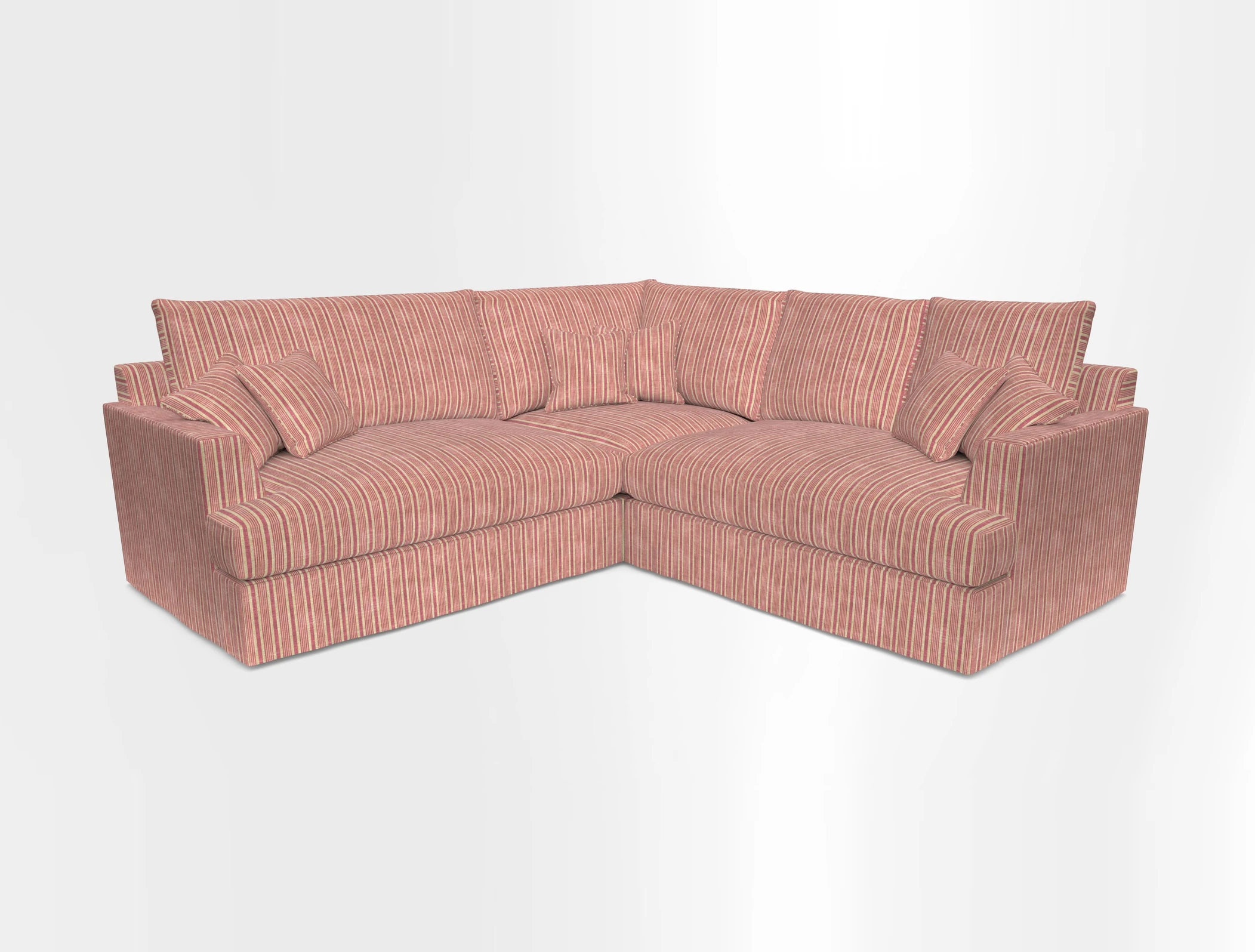 Slingsby Small Fitted Cover Corner Unit LHF & RHF in Two Tone Plain Biscuit.  Loose cover version available