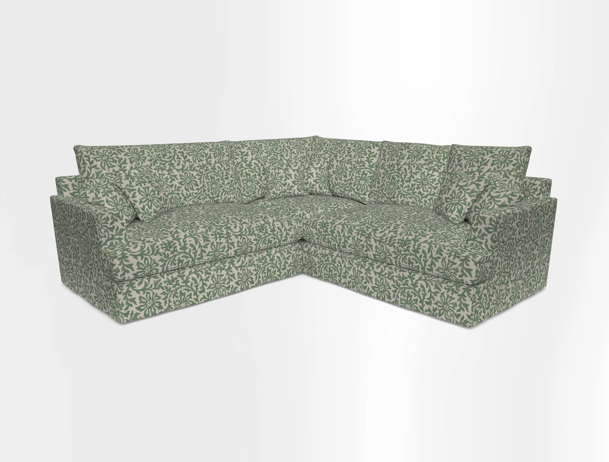 Slingsby Small Fitted Cover Corner Unit LHF & RHF in Two Tone Plain Biscuit.  Loose cover version available