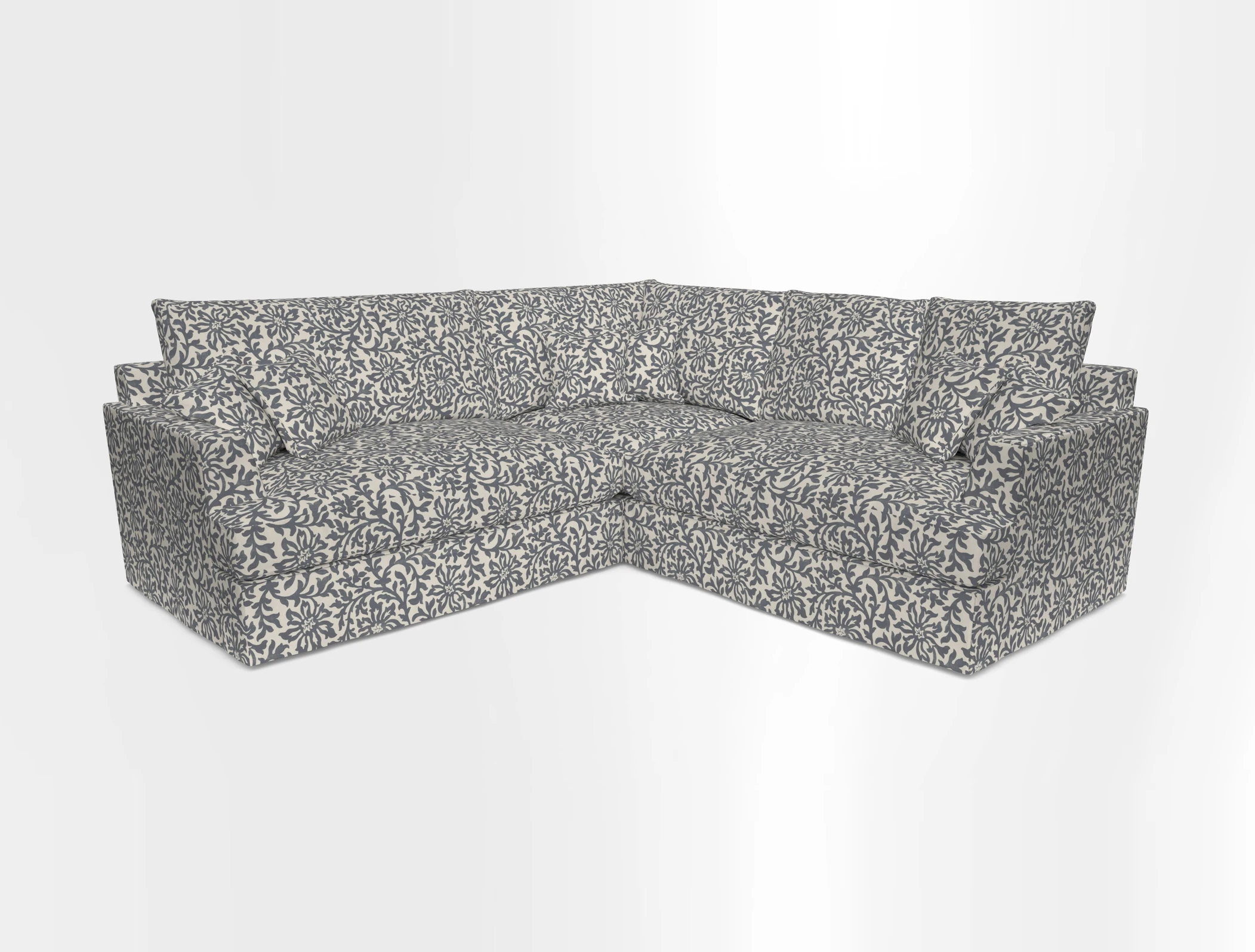 Slingsby Small Fitted Cover Corner Unit LHF & RHF in Two Tone Plain Biscuit.  Loose cover version available