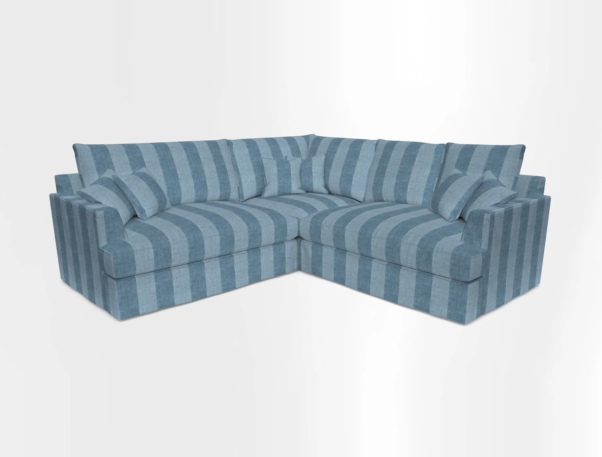 Slingsby Small Fitted Cover Corner Unit LHF & RHF in Two Tone Plain Biscuit.  Loose cover version available