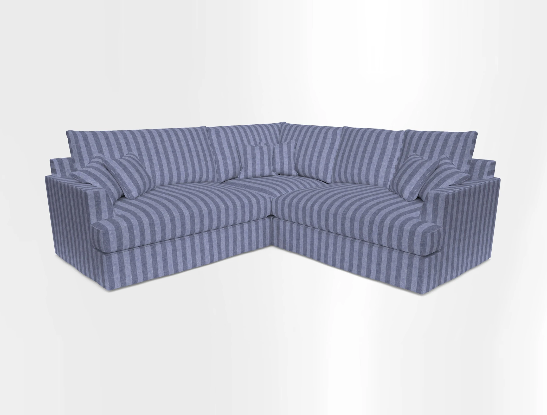 Slingsby Small Fitted Cover Corner Unit LHF & RHF in Two Tone Plain Biscuit.  Loose cover version available