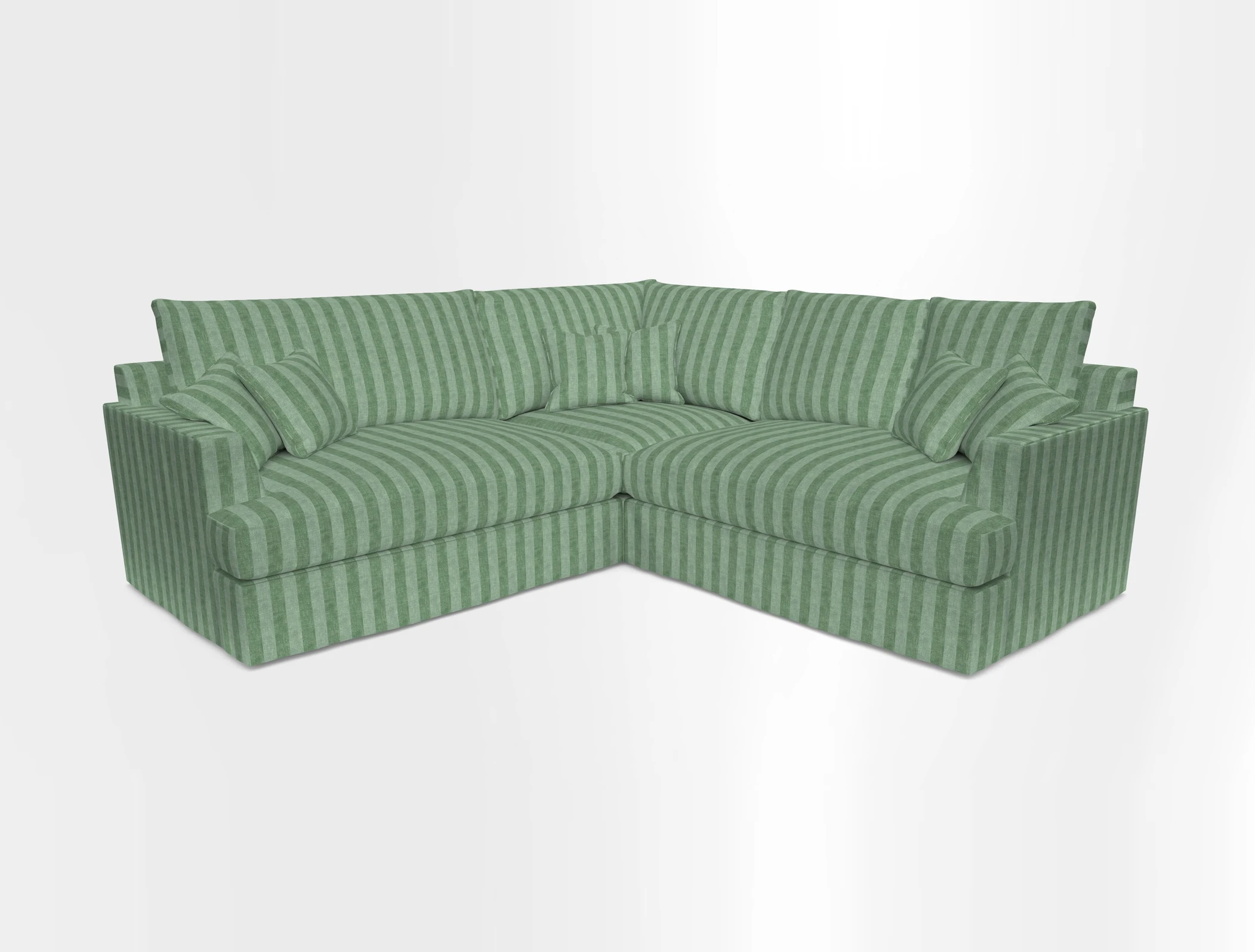 Slingsby Small Fitted Cover Corner Unit LHF & RHF in Two Tone Plain Biscuit.  Loose cover version available