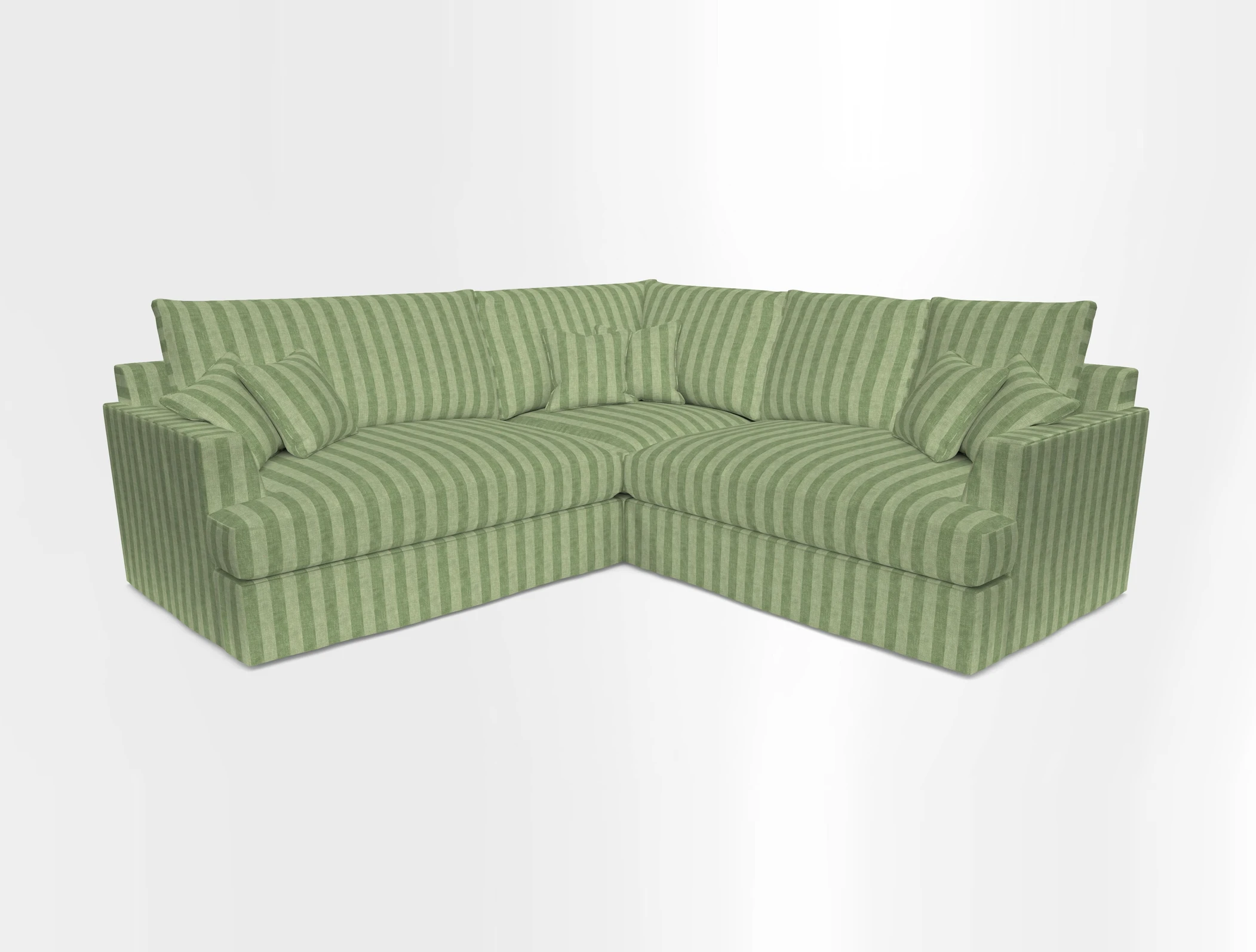 Slingsby Small Fitted Cover Corner Unit LHF & RHF in Two Tone Plain Biscuit.  Loose cover version available