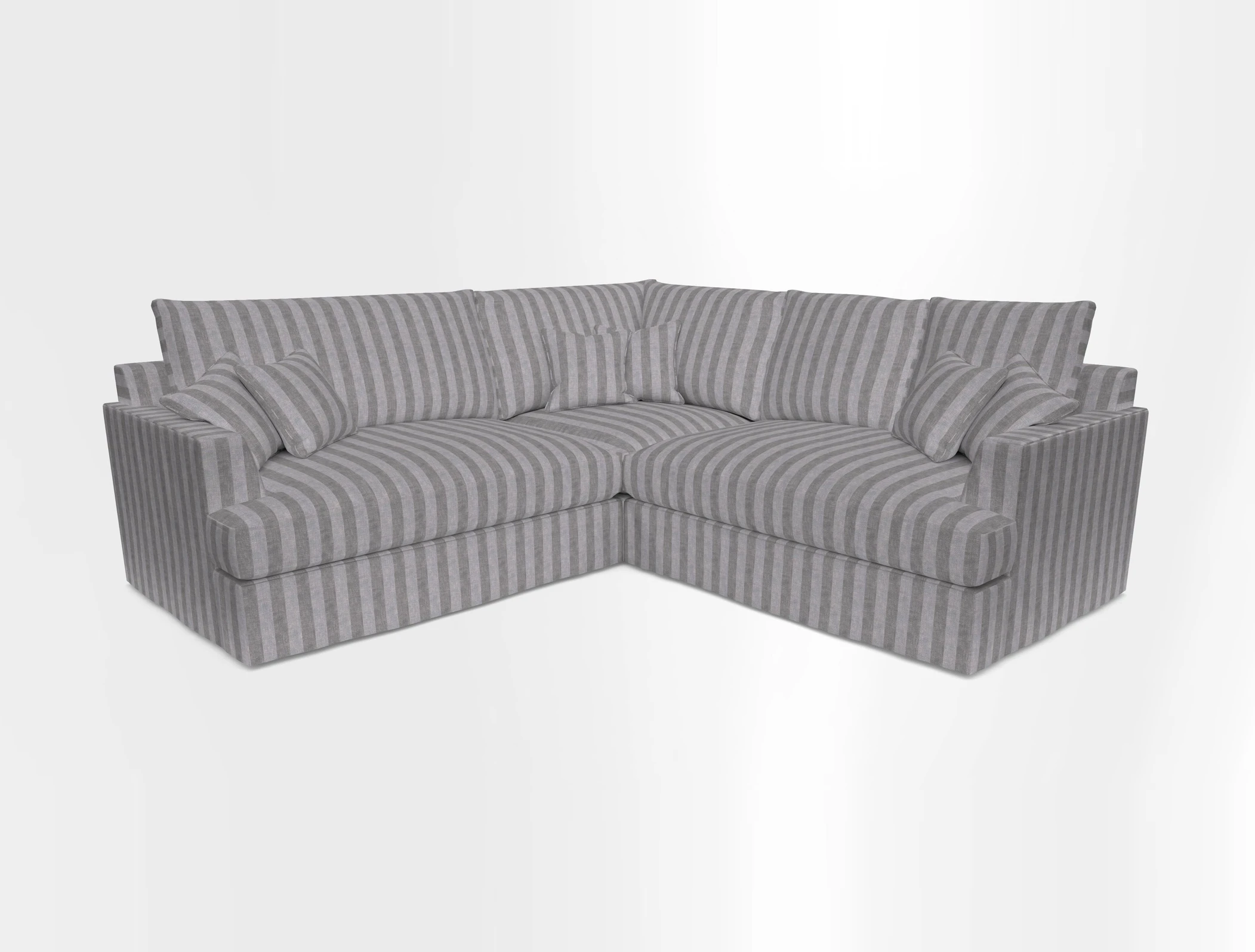 Slingsby Small Fitted Cover Corner Unit LHF & RHF in Two Tone Plain Biscuit.  Loose cover version available