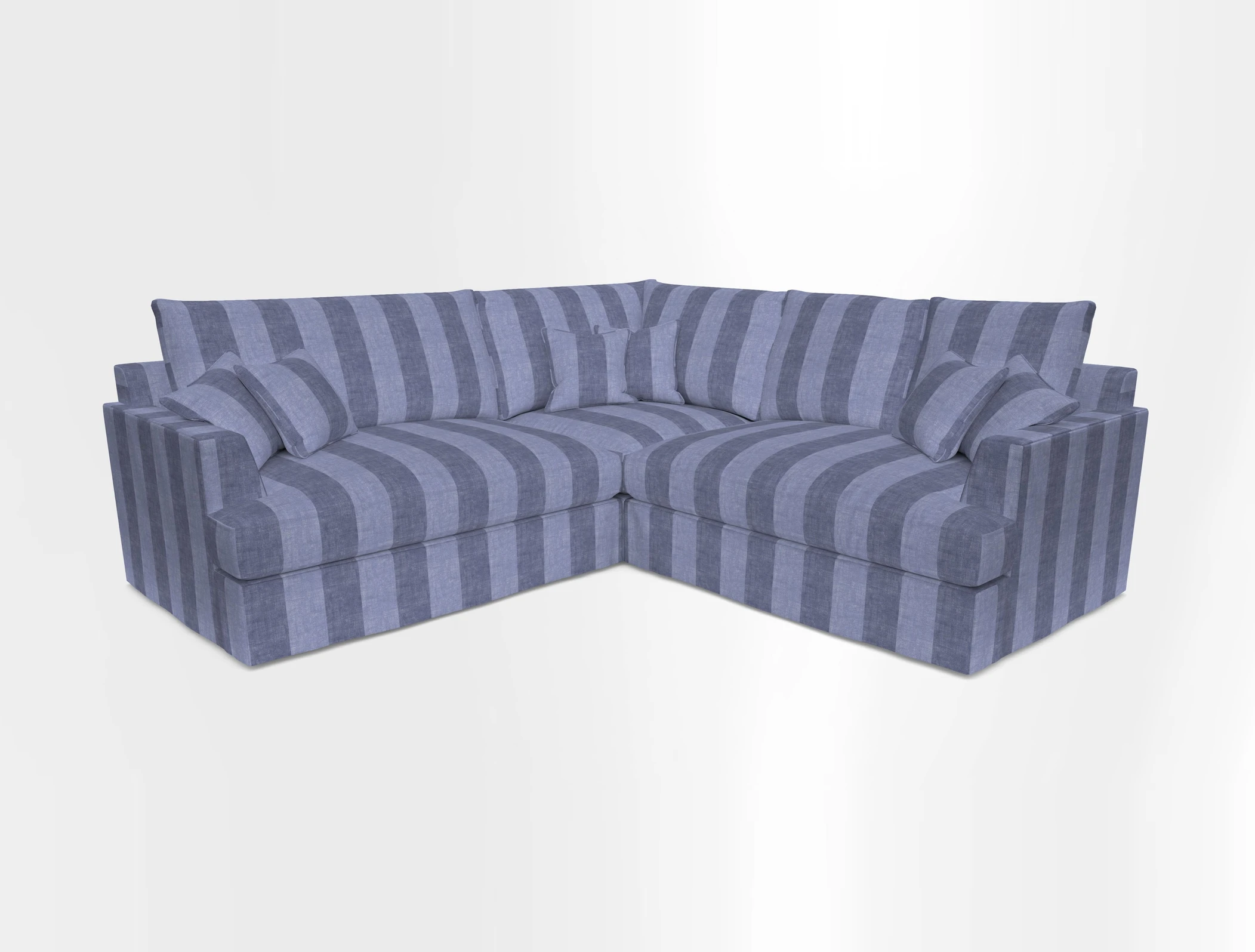 Slingsby Small Fitted Cover Corner Unit LHF & RHF in Two Tone Plain Biscuit.  Loose cover version available