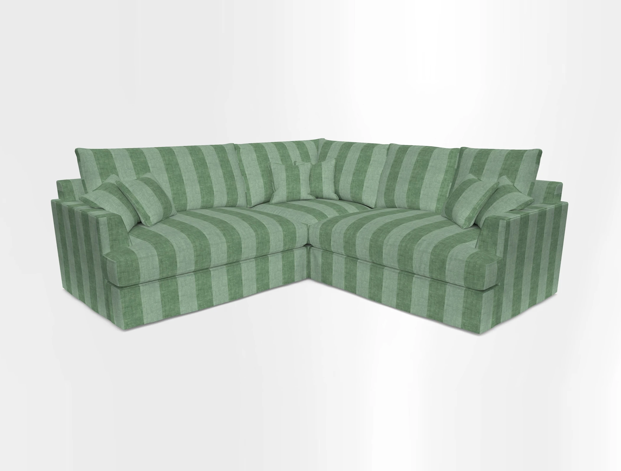 Slingsby Small Fitted Cover Corner Unit LHF & RHF in Two Tone Plain Biscuit.  Loose cover version available