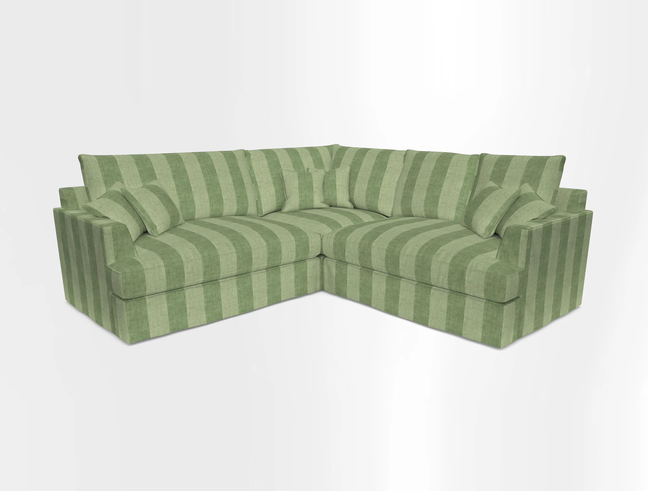 Slingsby Small Fitted Cover Corner Unit LHF & RHF in Two Tone Plain Biscuit.  Loose cover version available