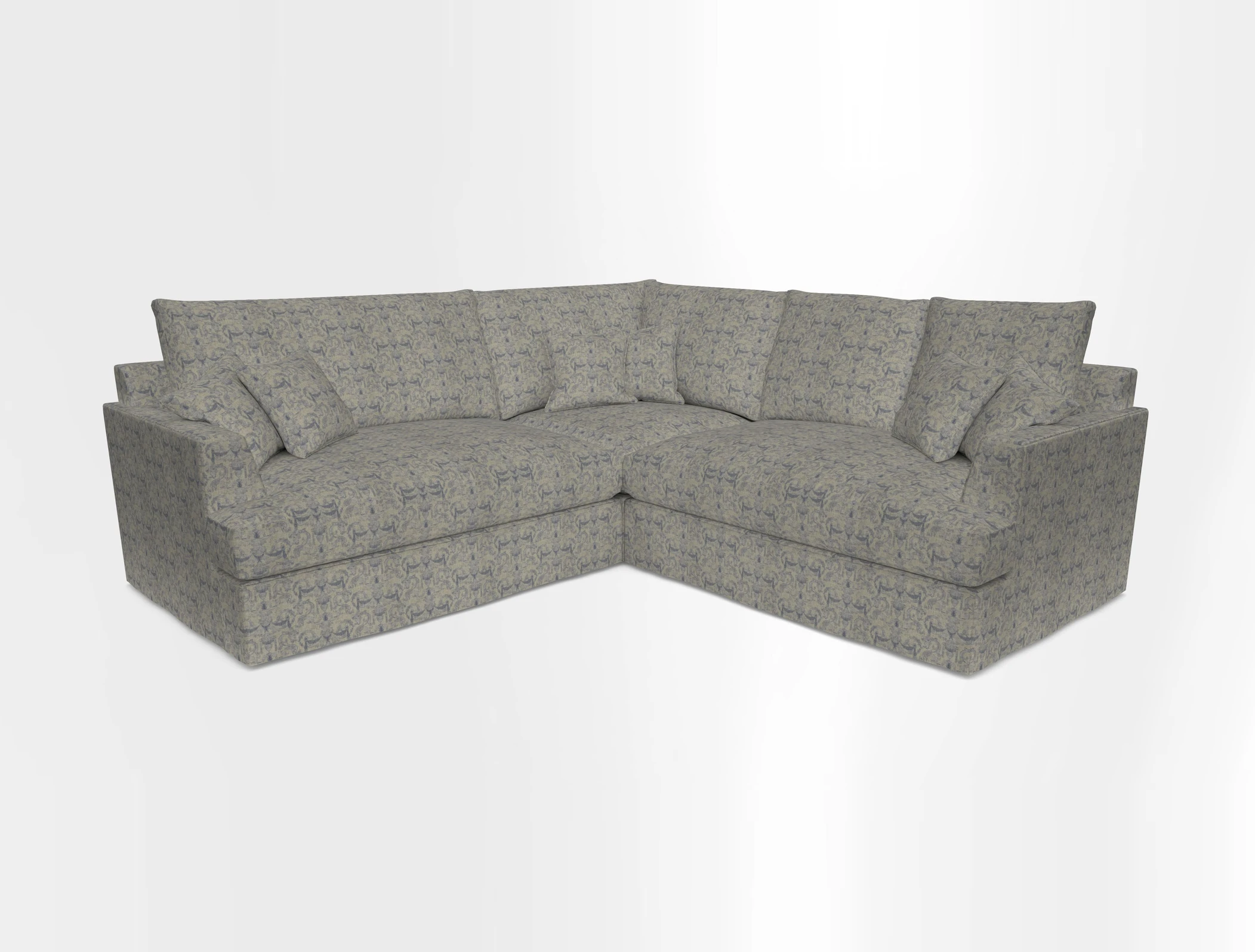 Slingsby Small Fitted Cover Corner Unit LHF & RHF in Two Tone Plain Biscuit.  Loose cover version available
