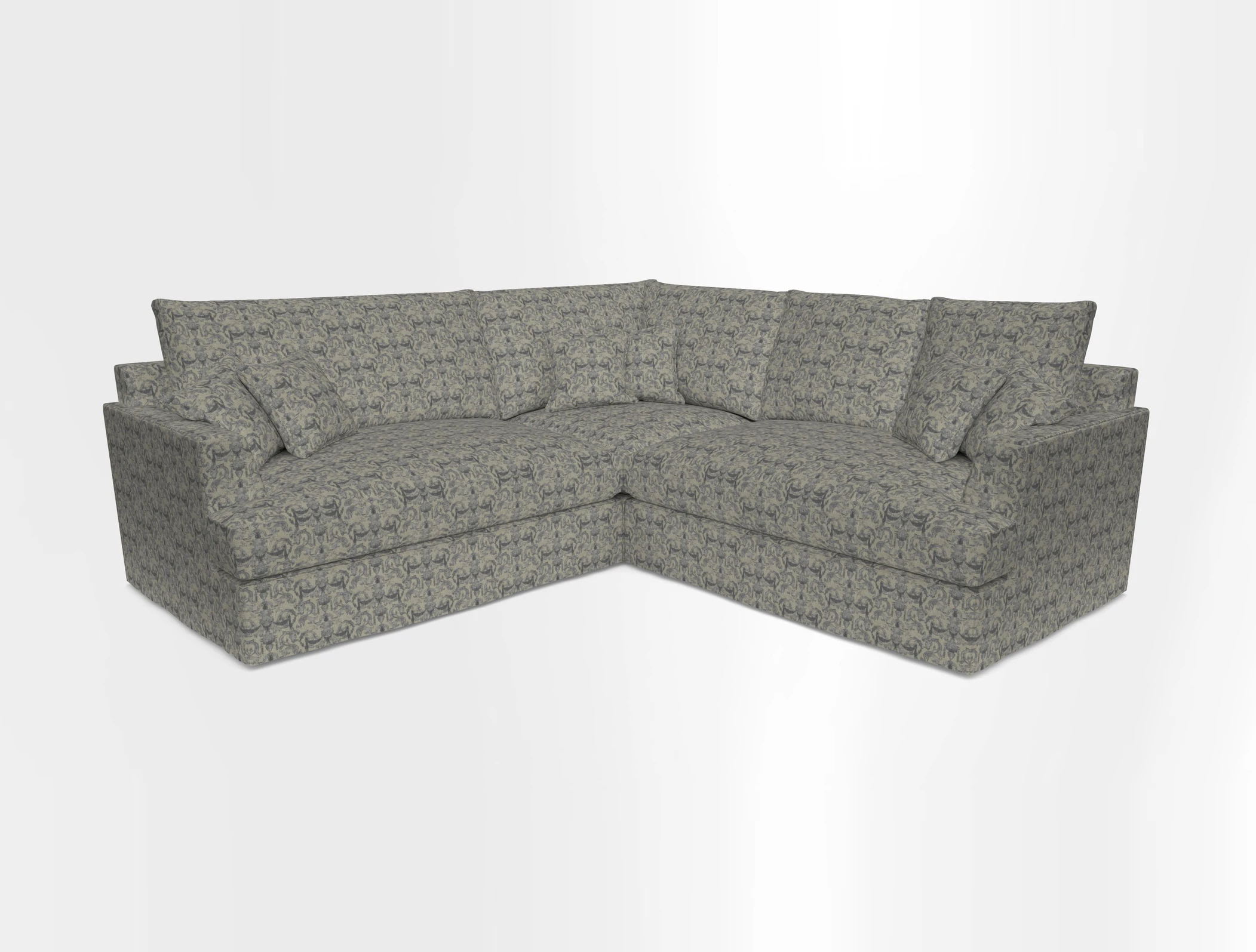 Slingsby Small Fitted Cover Corner Unit LHF & RHF in Two Tone Plain Biscuit.  Loose cover version available