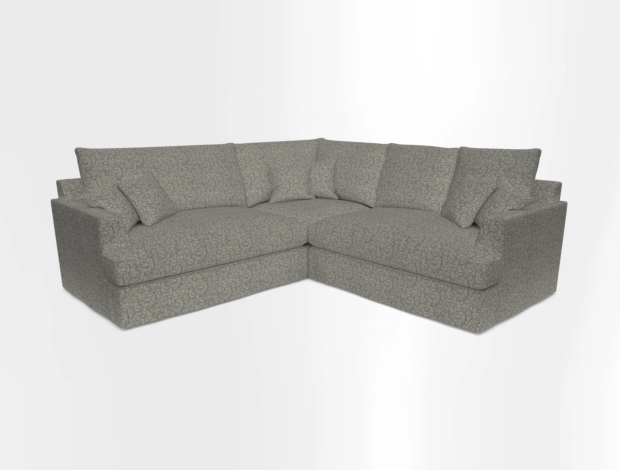 Slingsby Small Fitted Cover Corner Unit LHF & RHF in Two Tone Plain Biscuit.  Loose cover version available