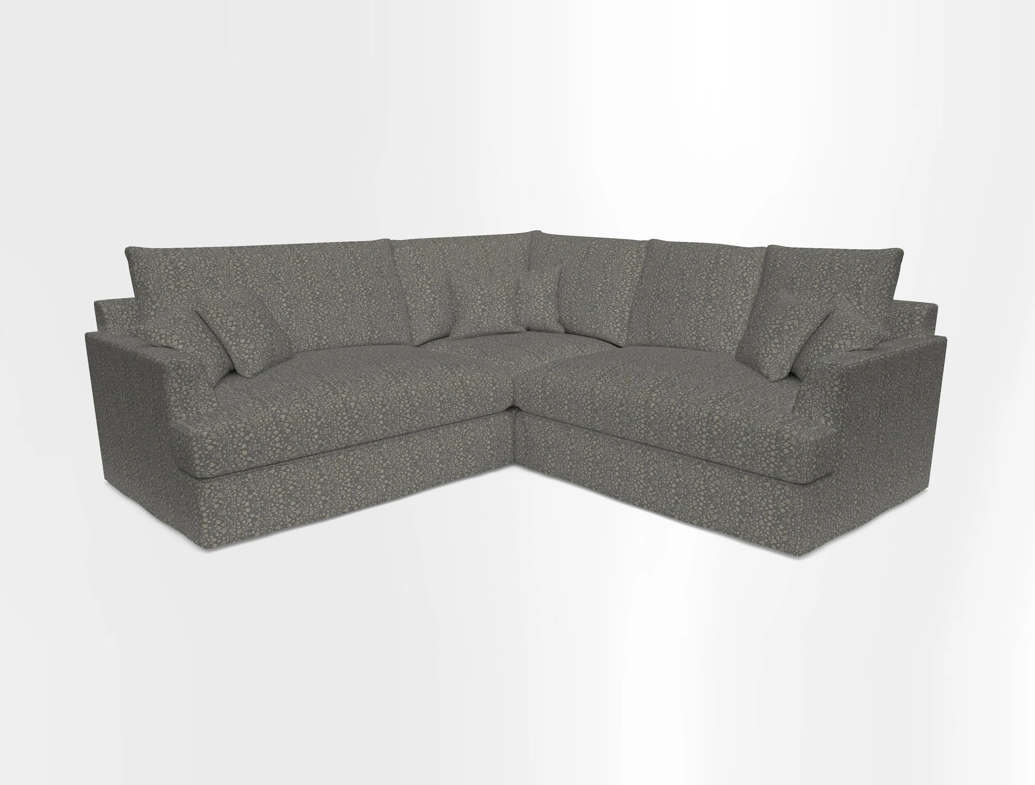 Slingsby Small Fitted Cover Corner Unit LHF & RHF in Two Tone Plain Biscuit.  Loose cover version available