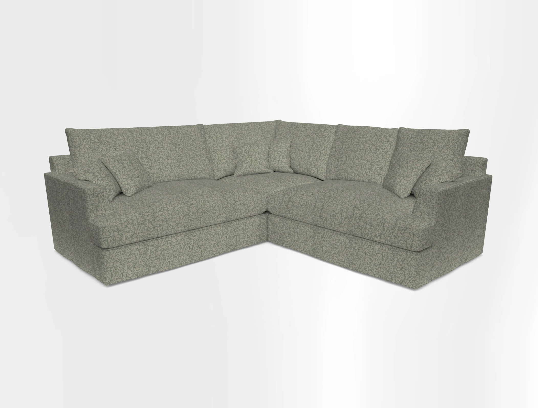 Slingsby Small Fitted Cover Corner Unit LHF & RHF in Two Tone Plain Biscuit.  Loose cover version available
