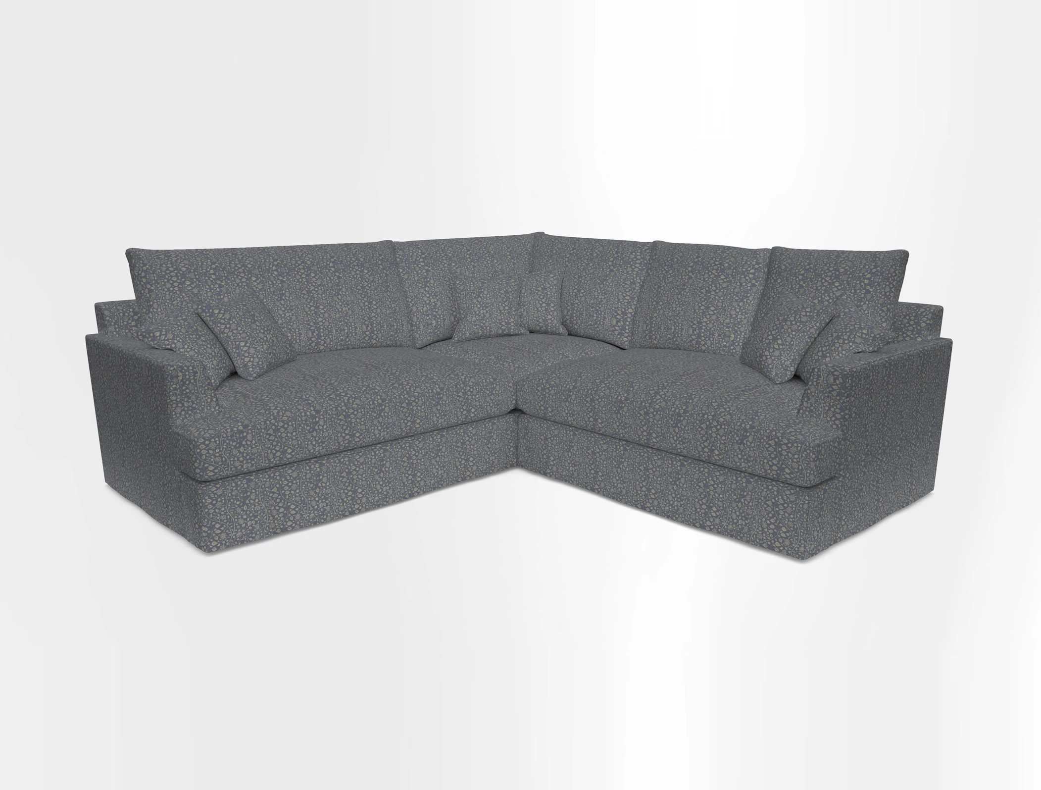 Slingsby Small Fitted Cover Corner Unit LHF & RHF in Two Tone Plain Biscuit.  Loose cover version available