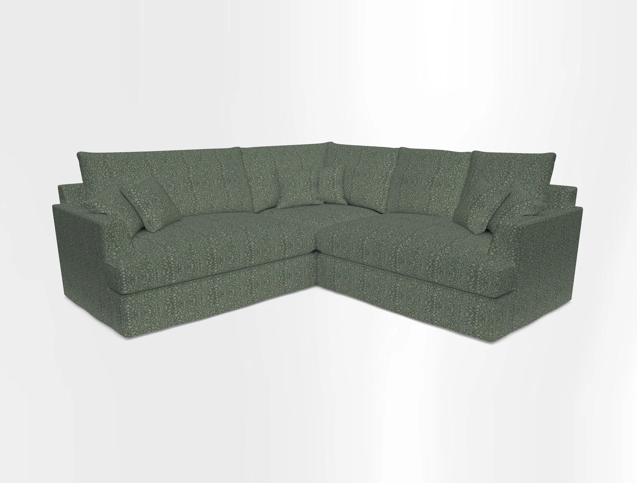 Slingsby Small Fitted Cover Corner Unit LHF & RHF in Two Tone Plain Biscuit.  Loose cover version available
