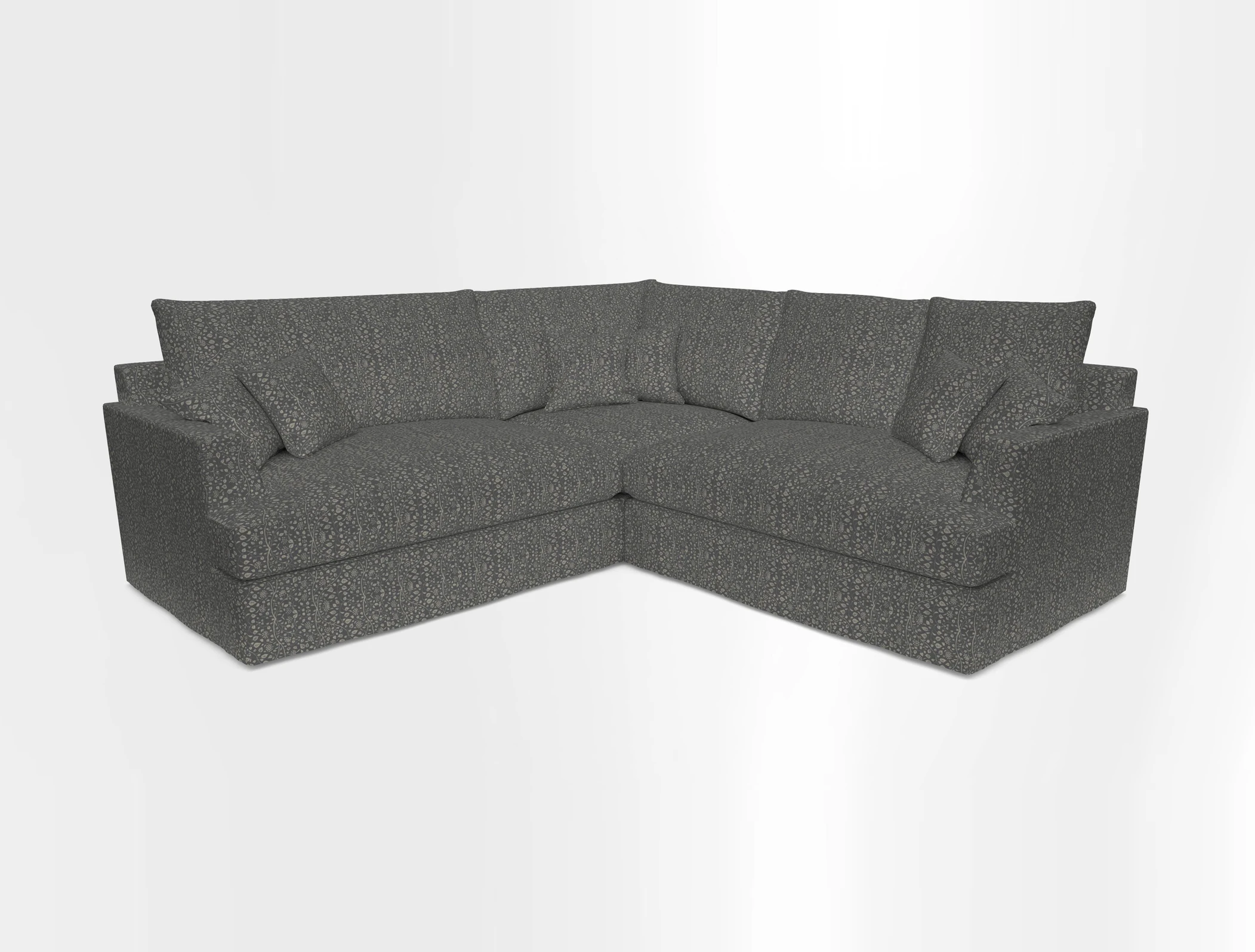 Slingsby Small Fitted Cover Corner Unit LHF & RHF in Two Tone Plain Biscuit.  Loose cover version available