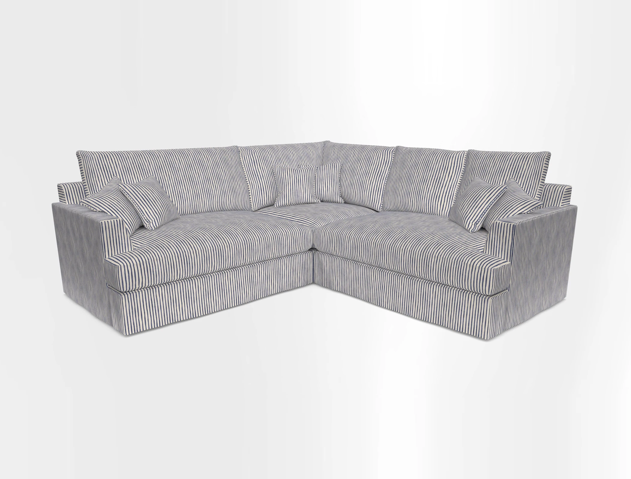 Slingsby Small Fitted Cover Corner Unit LHF & RHF in Two Tone Plain Biscuit.  Loose cover version available