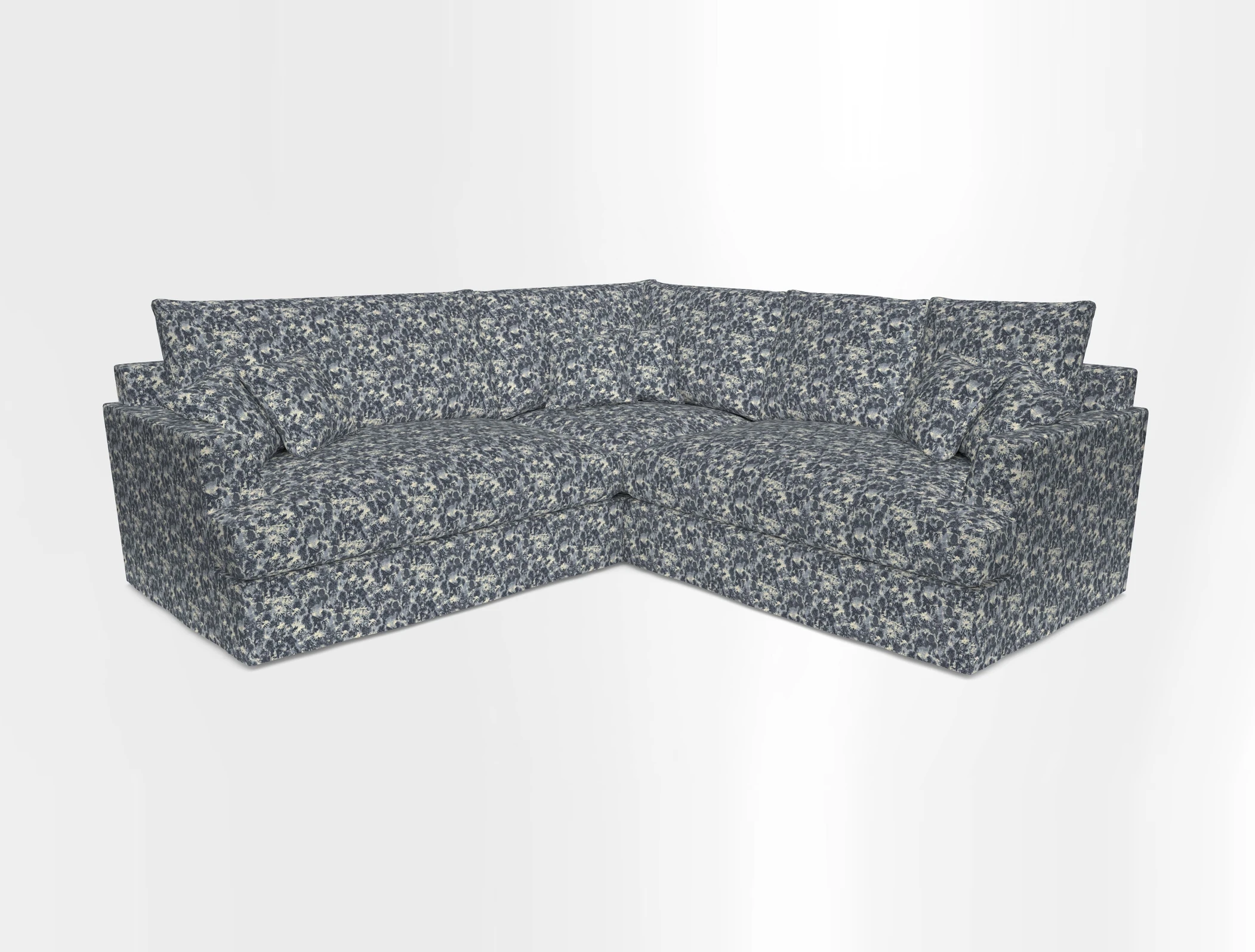 Slingsby Small Fitted Cover Corner Unit LHF & RHF in Two Tone Plain Biscuit.  Loose cover version available