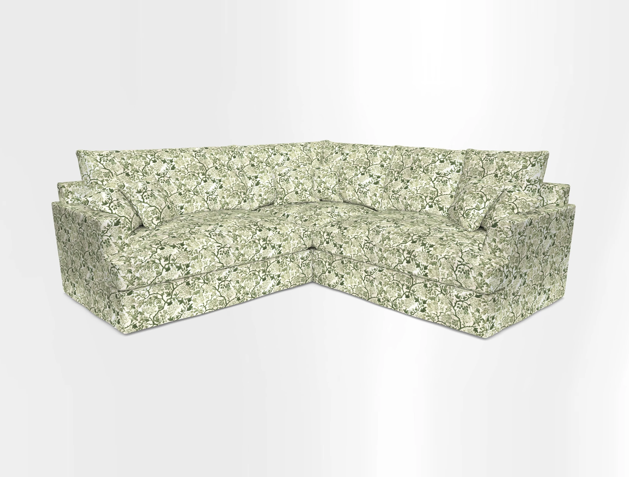 Slingsby Small Fitted Cover Corner Unit LHF & RHF in Two Tone Plain Biscuit.  Loose cover version available