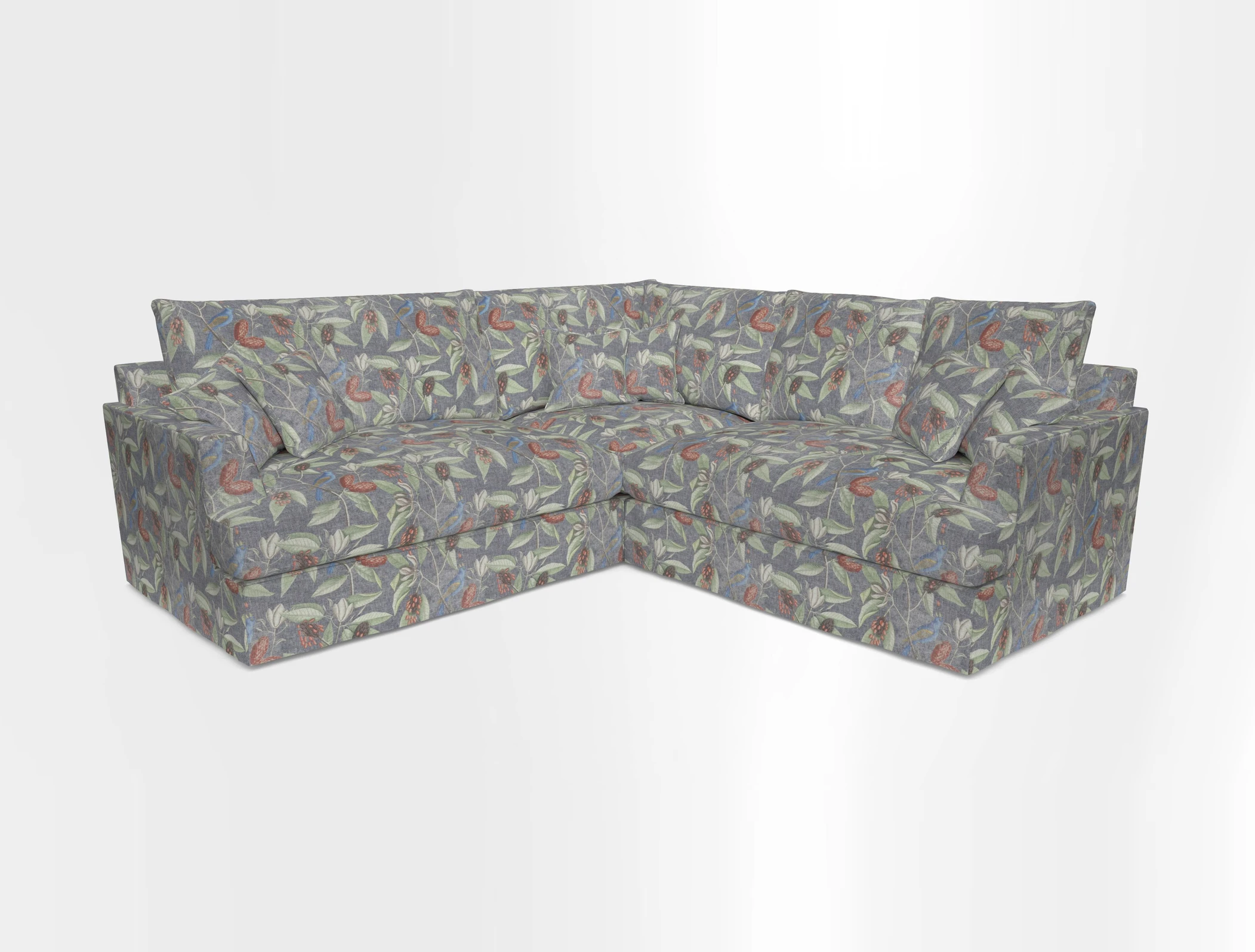 Slingsby Small Fitted Cover Corner Unit LHF & RHF in Two Tone Plain Biscuit.  Loose cover version available