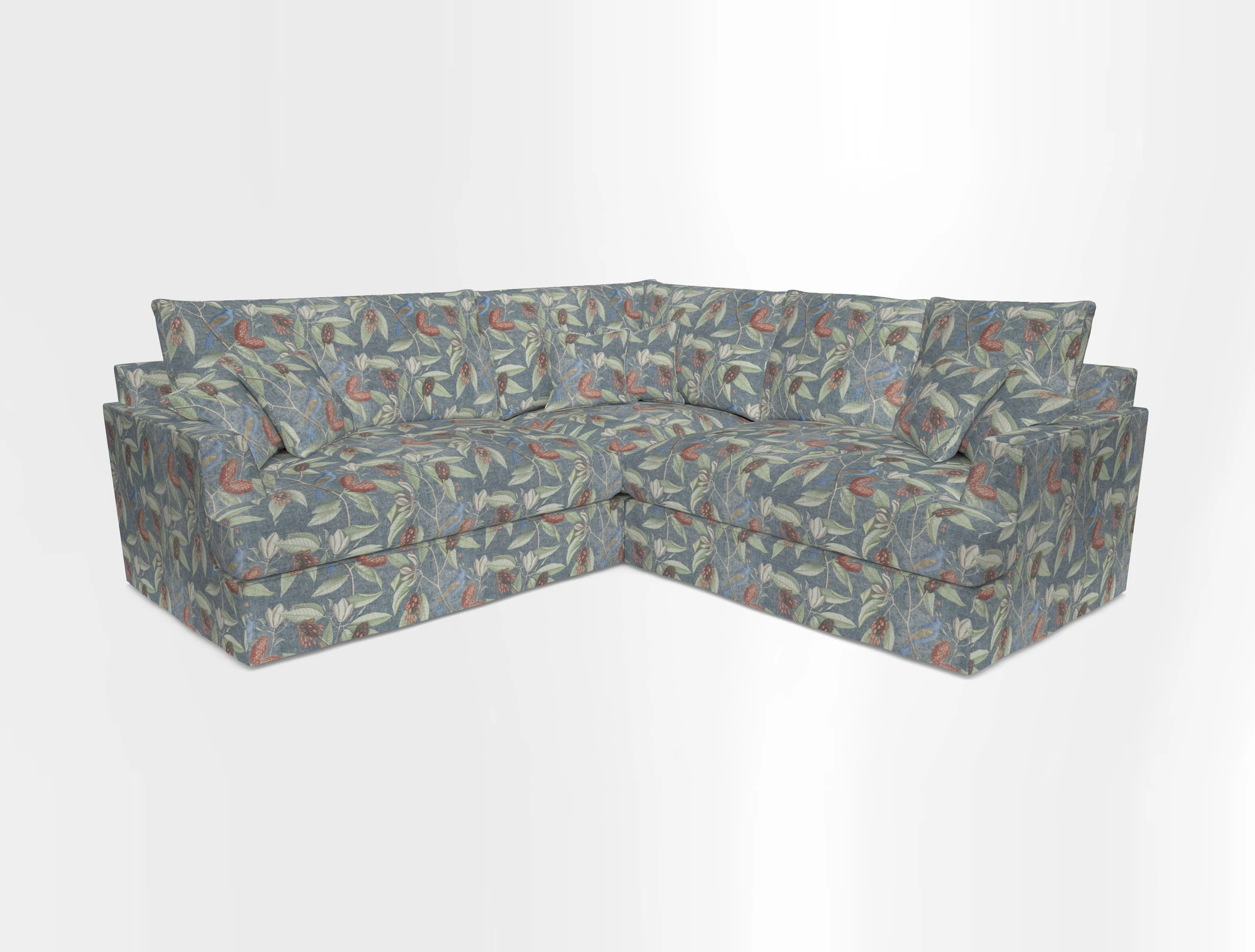 Slingsby Small Fitted Cover Corner Unit LHF & RHF in Two Tone Plain Biscuit.  Loose cover version available