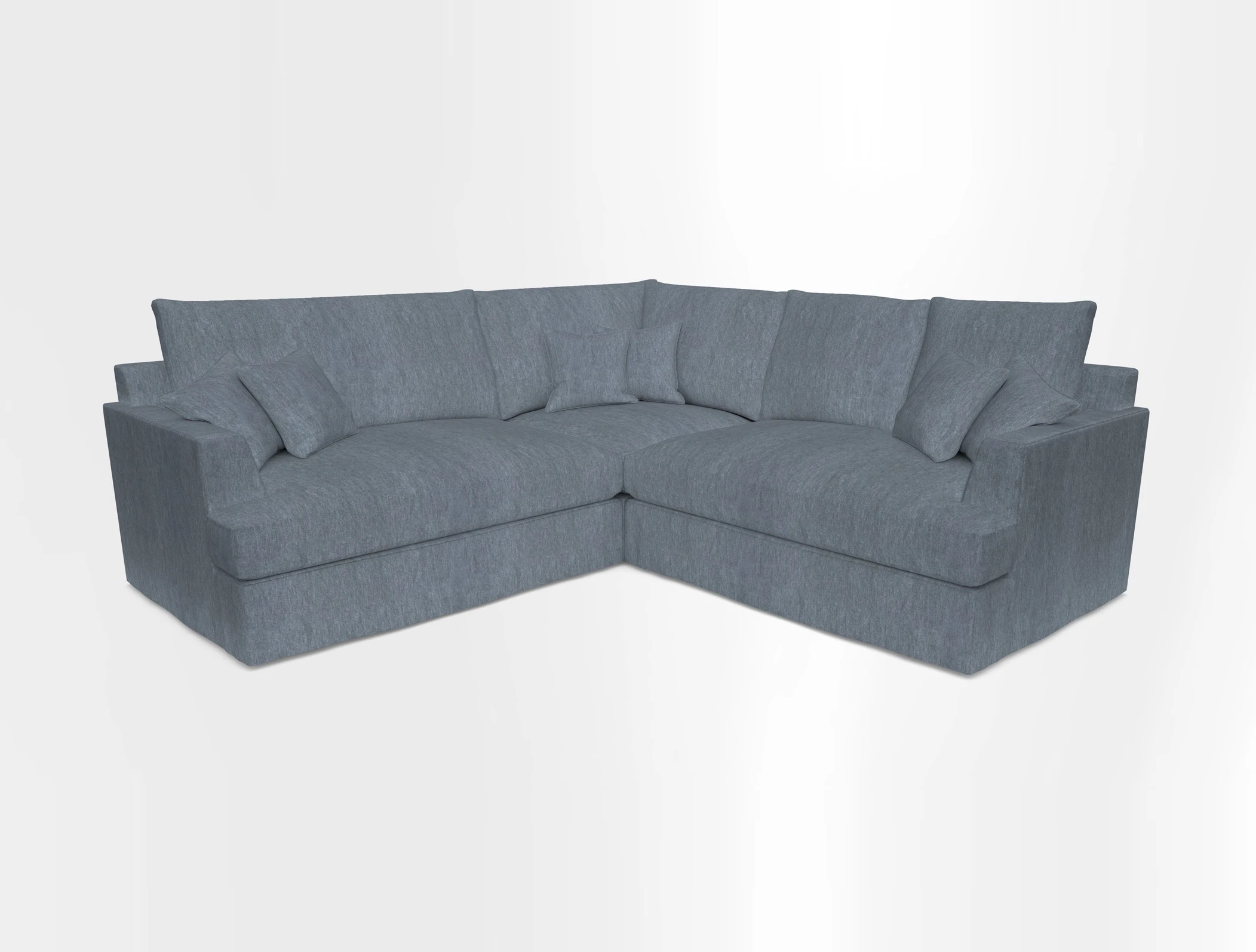 Slingsby Small Fitted Cover Corner Unit LHF & RHF in Two Tone Plain Biscuit.  Loose cover version available