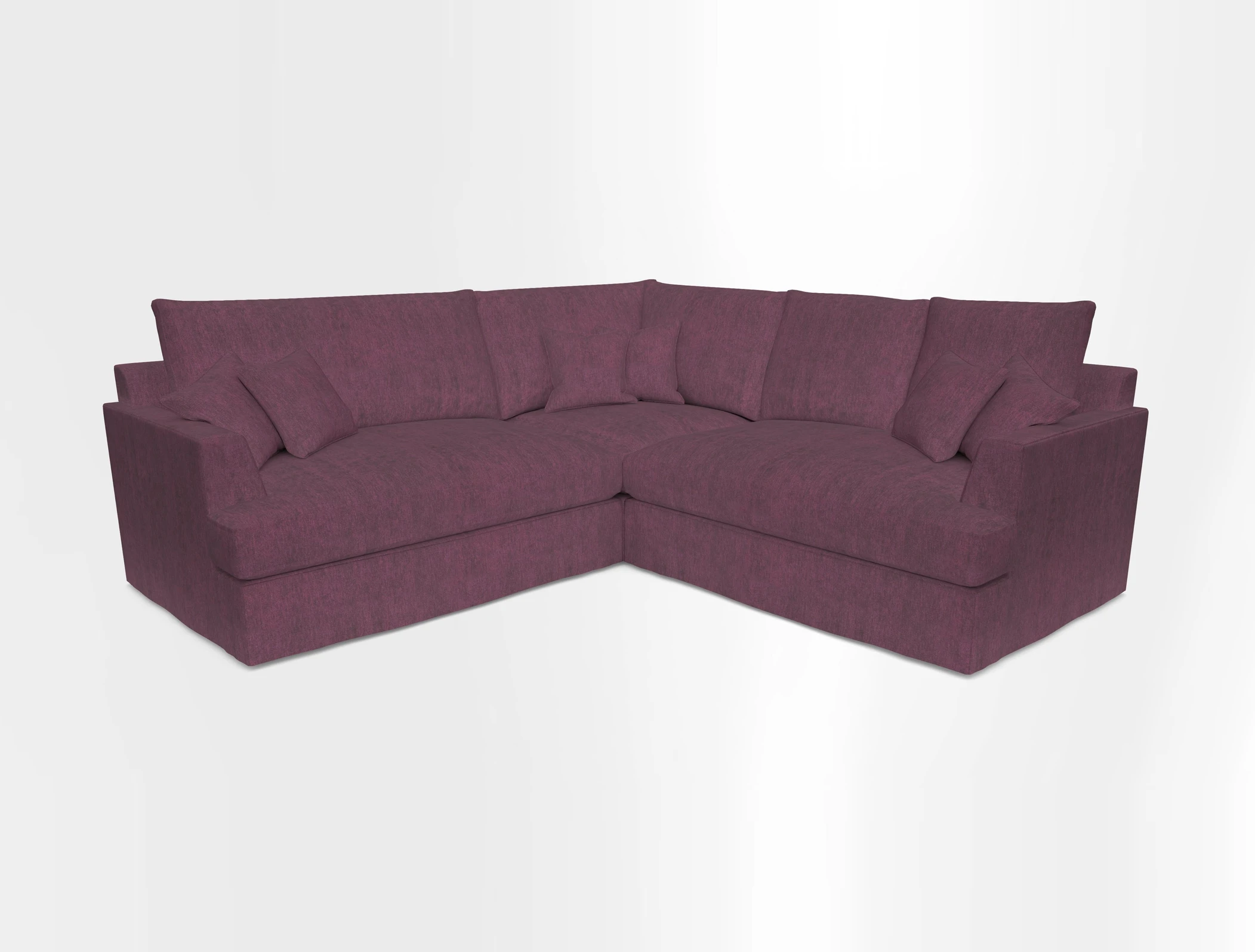 Slingsby Small Fitted Cover Corner Unit LHF & RHF in Two Tone Plain Biscuit.  Loose cover version available