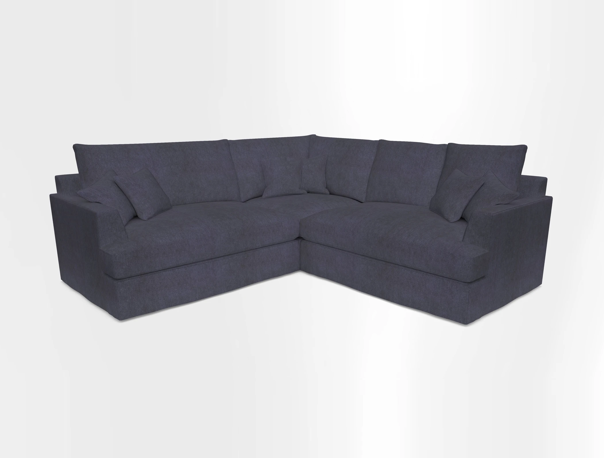 Slingsby Small Fitted Cover Corner Unit LHF & RHF in Two Tone Plain Biscuit.  Loose cover version available