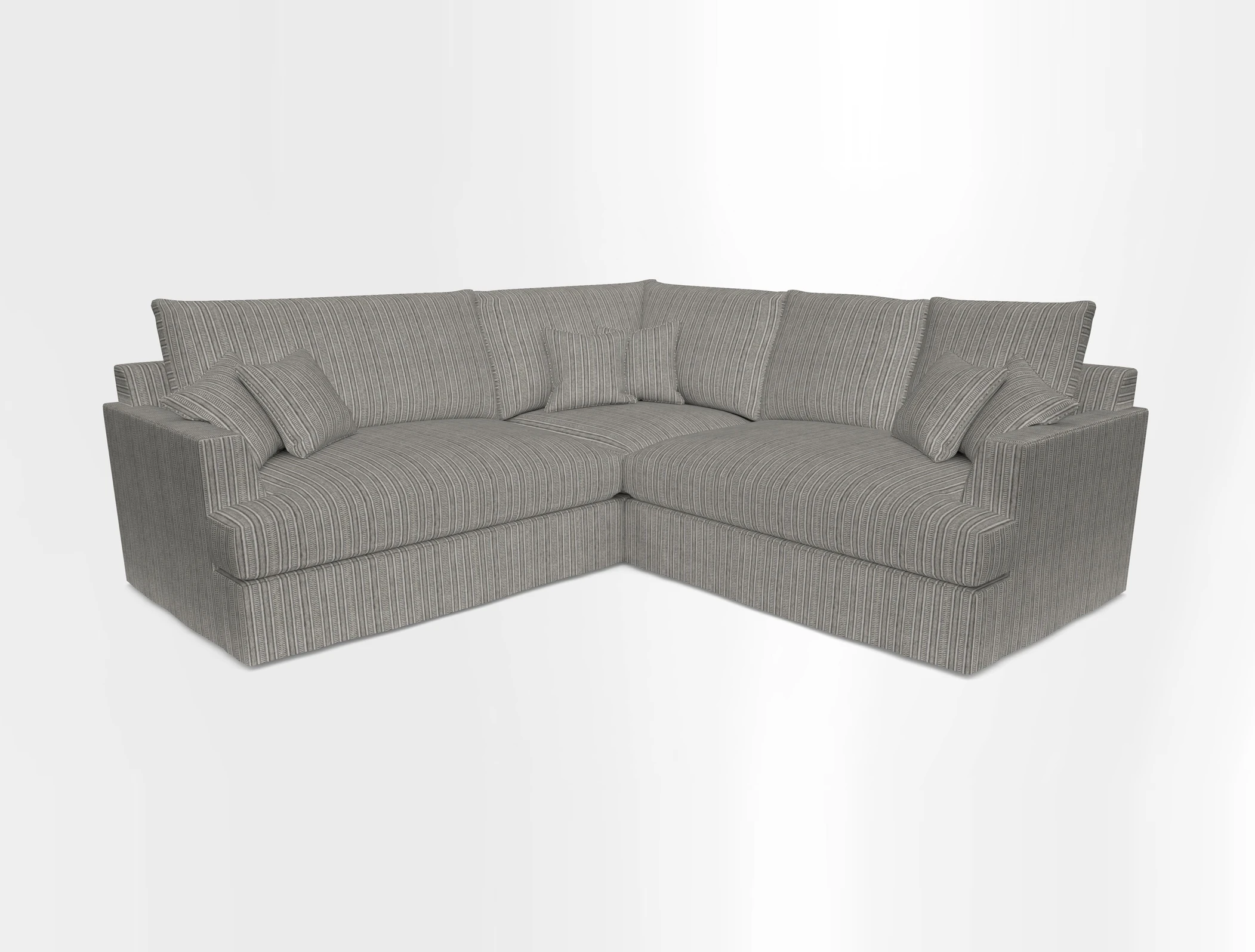 Slingsby Small Fitted Cover Corner Unit LHF & RHF in Two Tone Plain Biscuit.  Loose cover version available