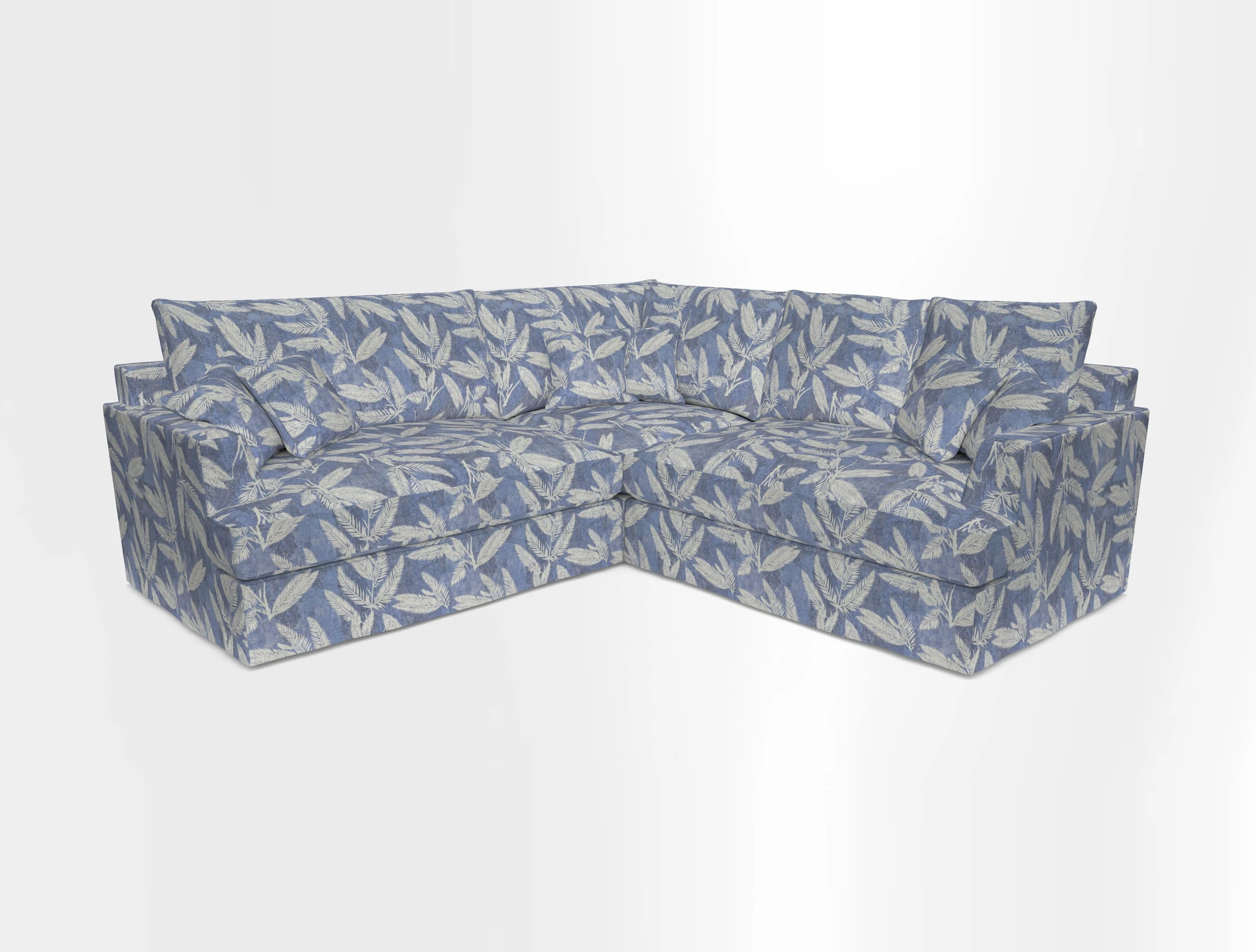 Slingsby Small Fitted Cover Corner Unit LHF & RHF in Two Tone Plain Biscuit.  Loose cover version available
