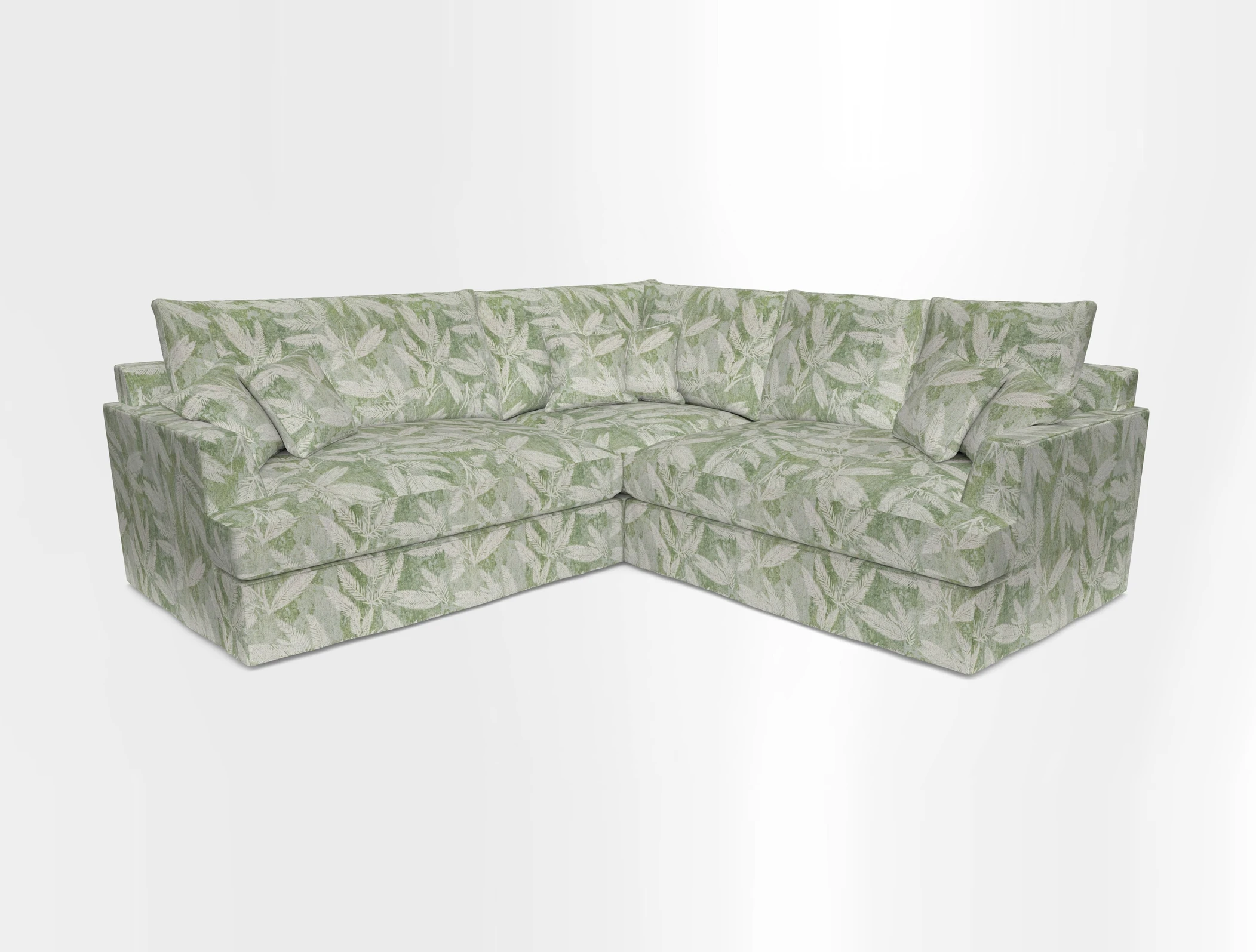 Slingsby Small Fitted Cover Corner Unit LHF & RHF in Two Tone Plain Biscuit.  Loose cover version available