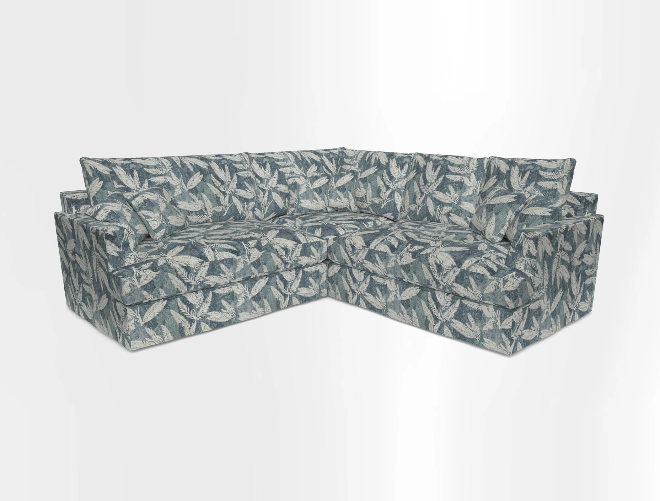 Slingsby Small Fitted Cover Corner Unit LHF & RHF in Two Tone Plain Biscuit.  Loose cover version available