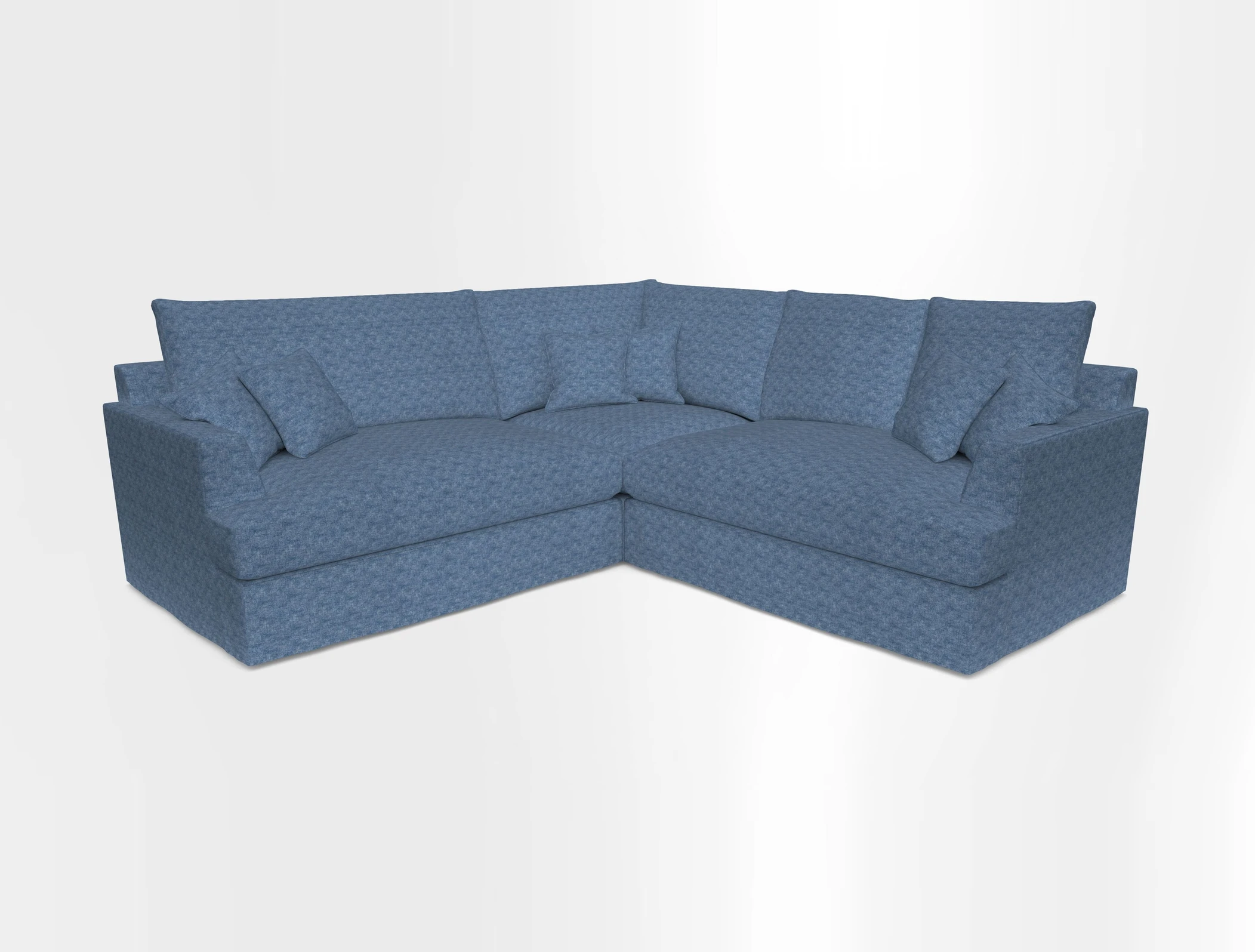 Slingsby Small Fitted Cover Corner Unit LHF & RHF in Two Tone Plain Biscuit.  Loose cover version available