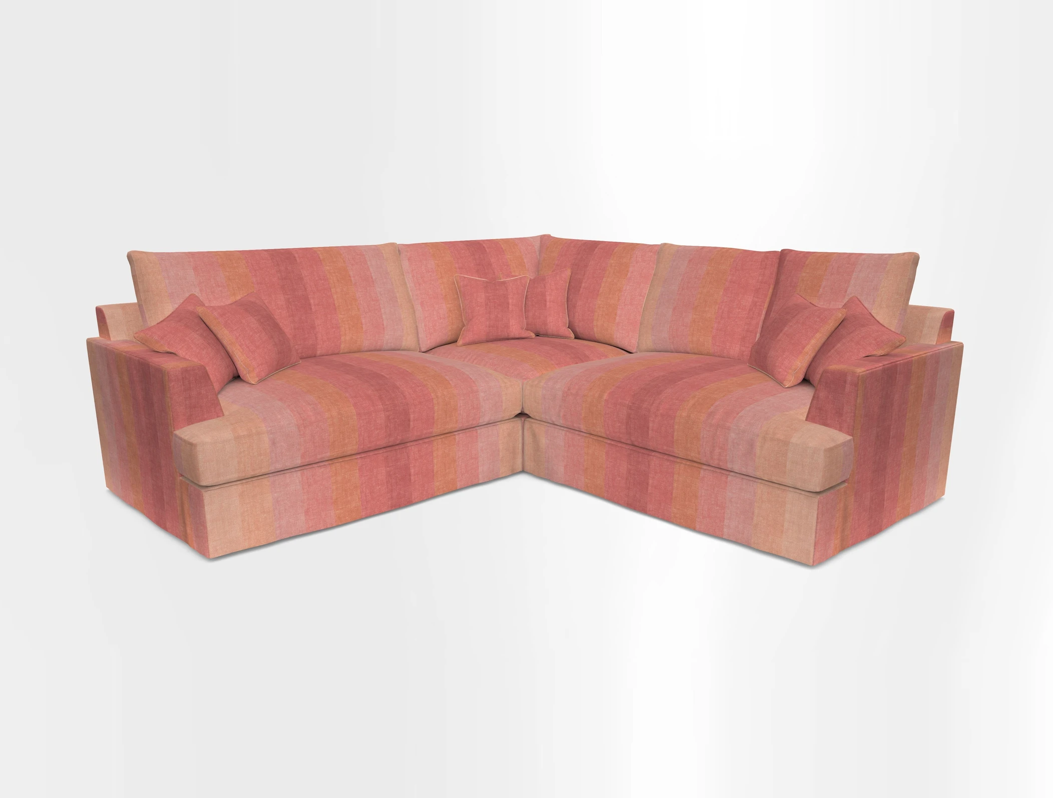 Slingsby Small Fitted Cover Corner Unit LHF & RHF in Two Tone Plain Biscuit.  Loose cover version available