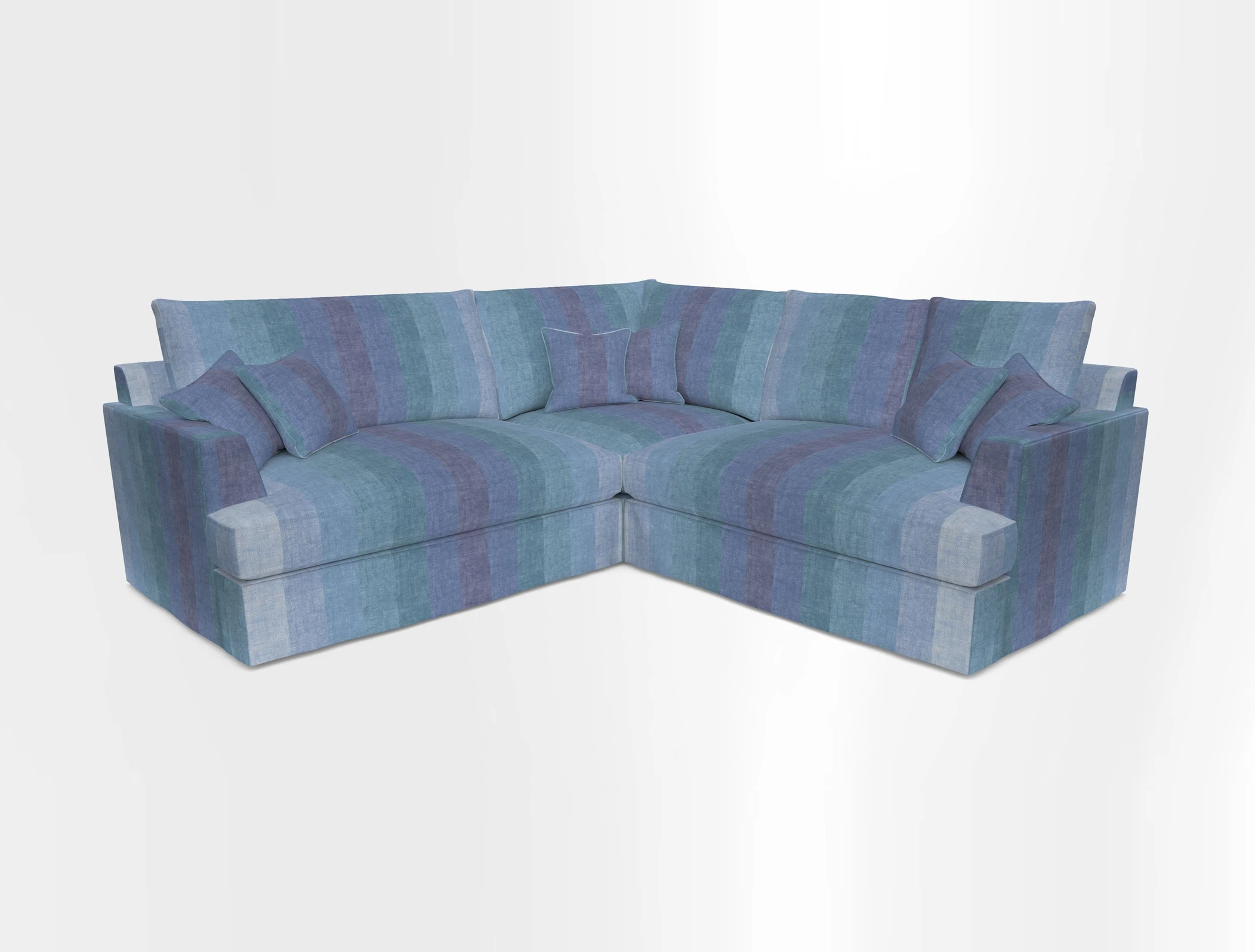 Slingsby Small Fitted Cover Corner Unit LHF & RHF in Two Tone Plain Biscuit.  Loose cover version available