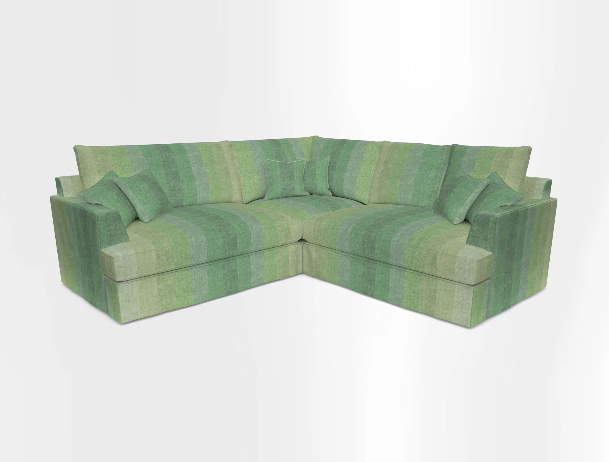 Slingsby Small Fitted Cover Corner Unit LHF & RHF in Two Tone Plain Biscuit.  Loose cover version available